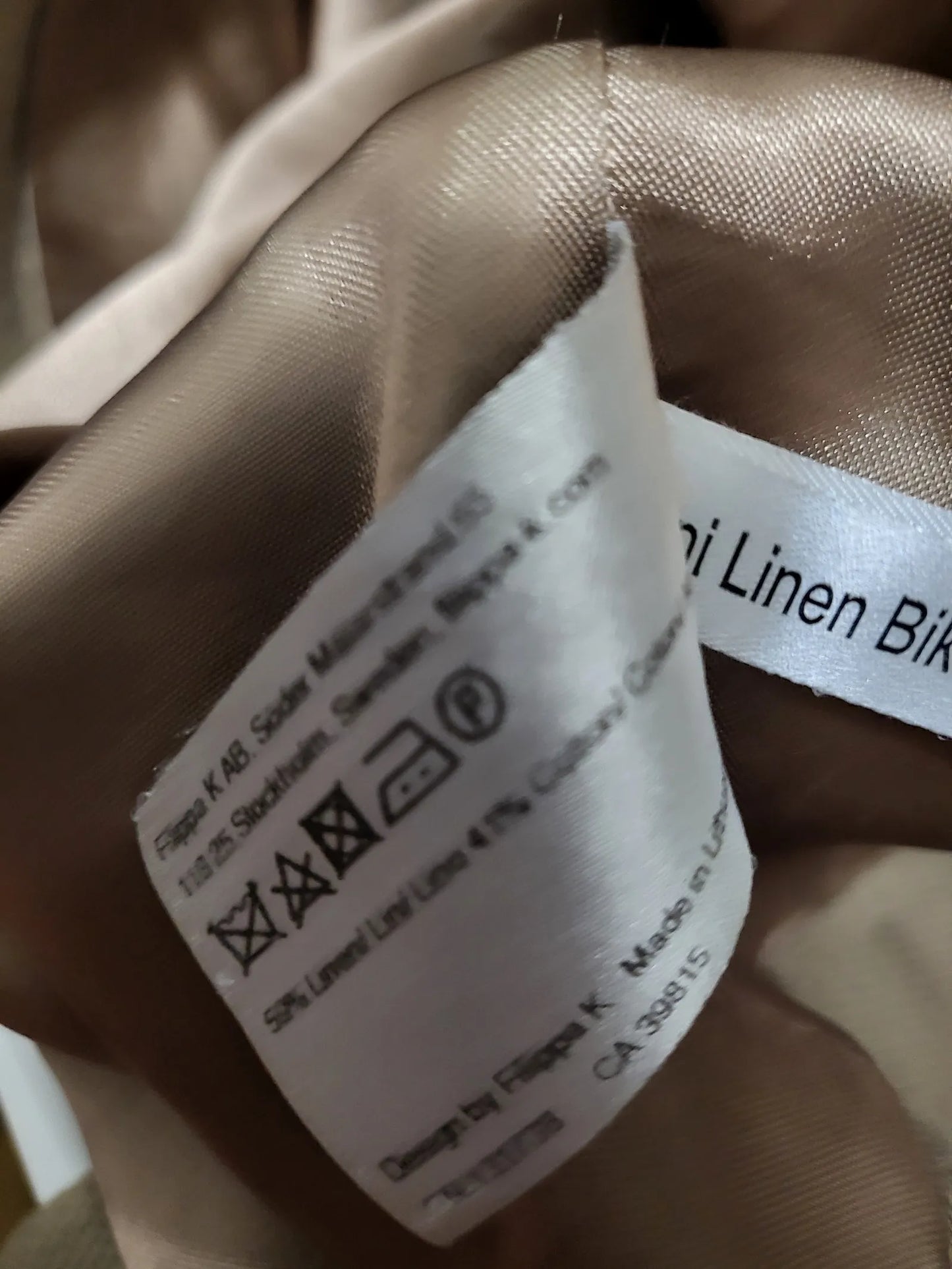 Filippa K Tony Linen Biker-linnejacka