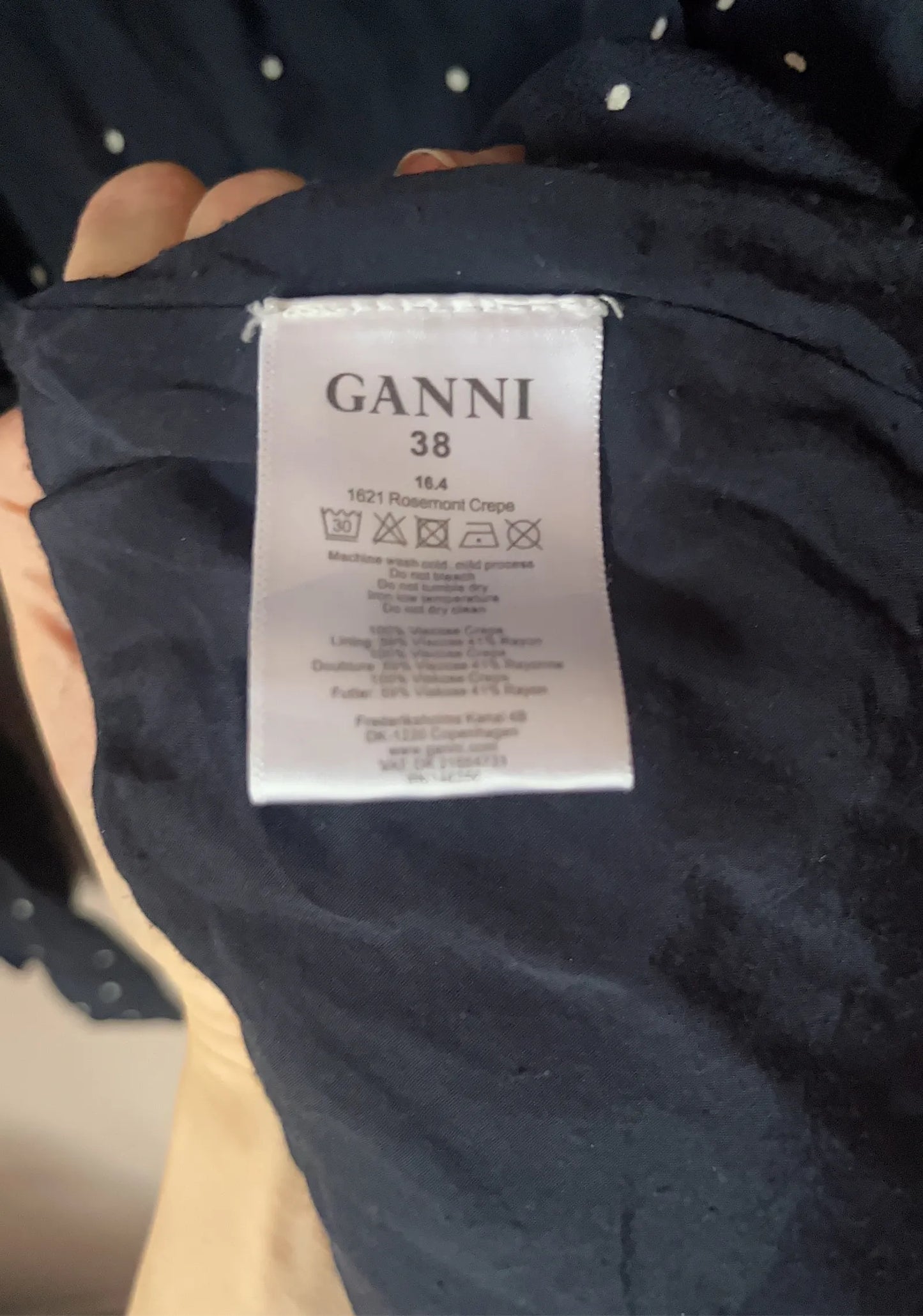 Ganni Rosemont Crepe Dress