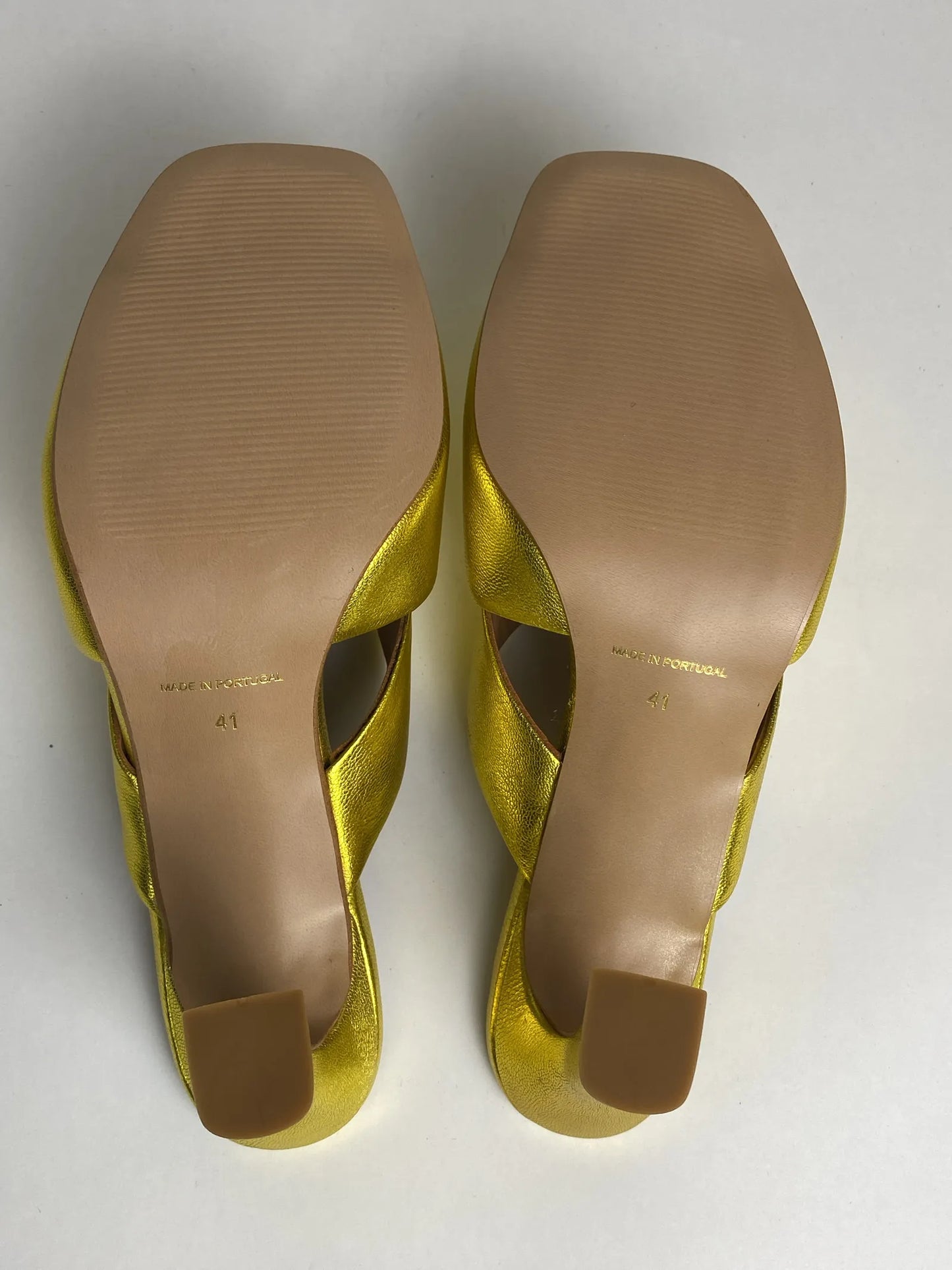 Blankens The Lily Chartreuse Heels