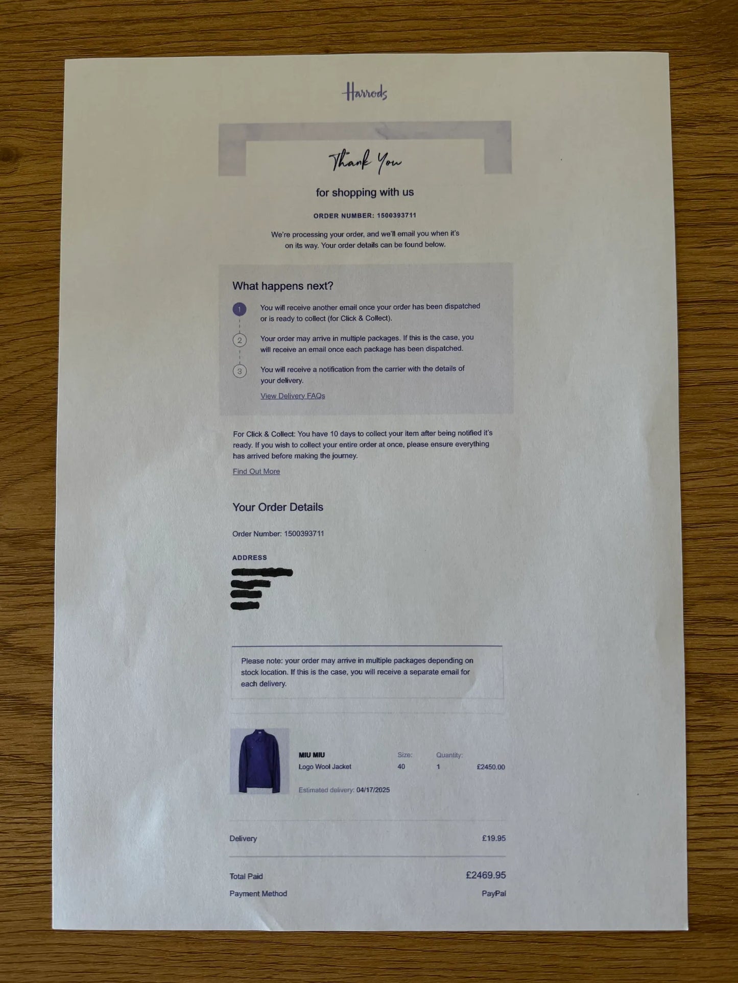 Miu Miu Logo Wool Jacket