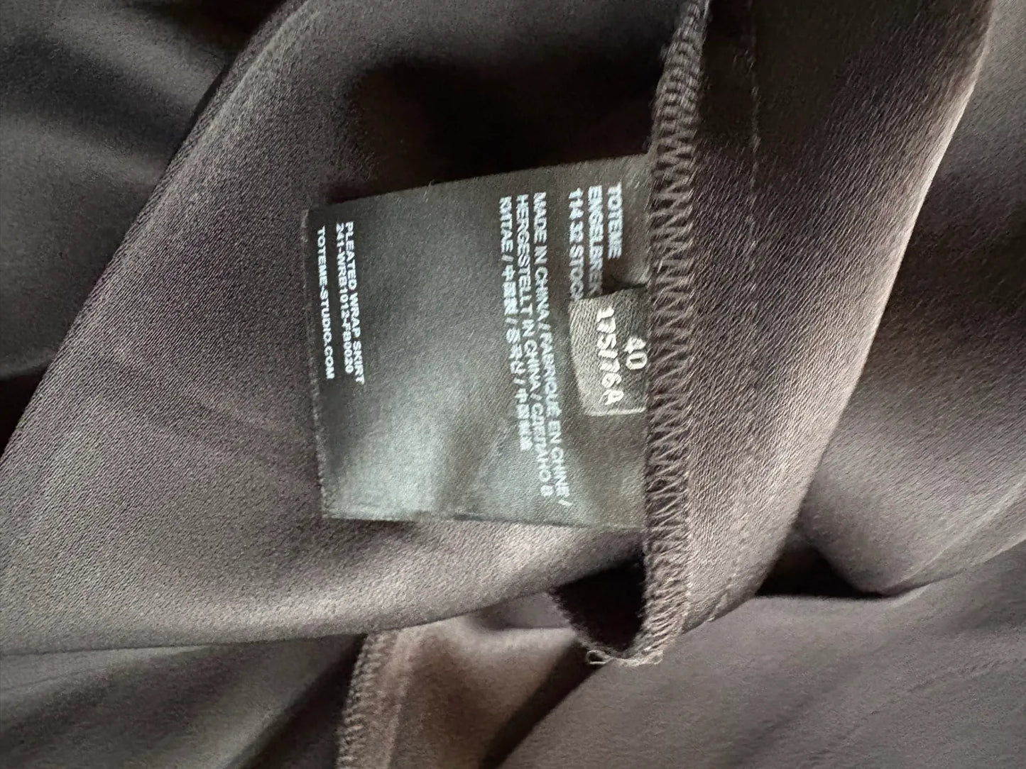 Toteme Pleated Wrap Skirt Skirt