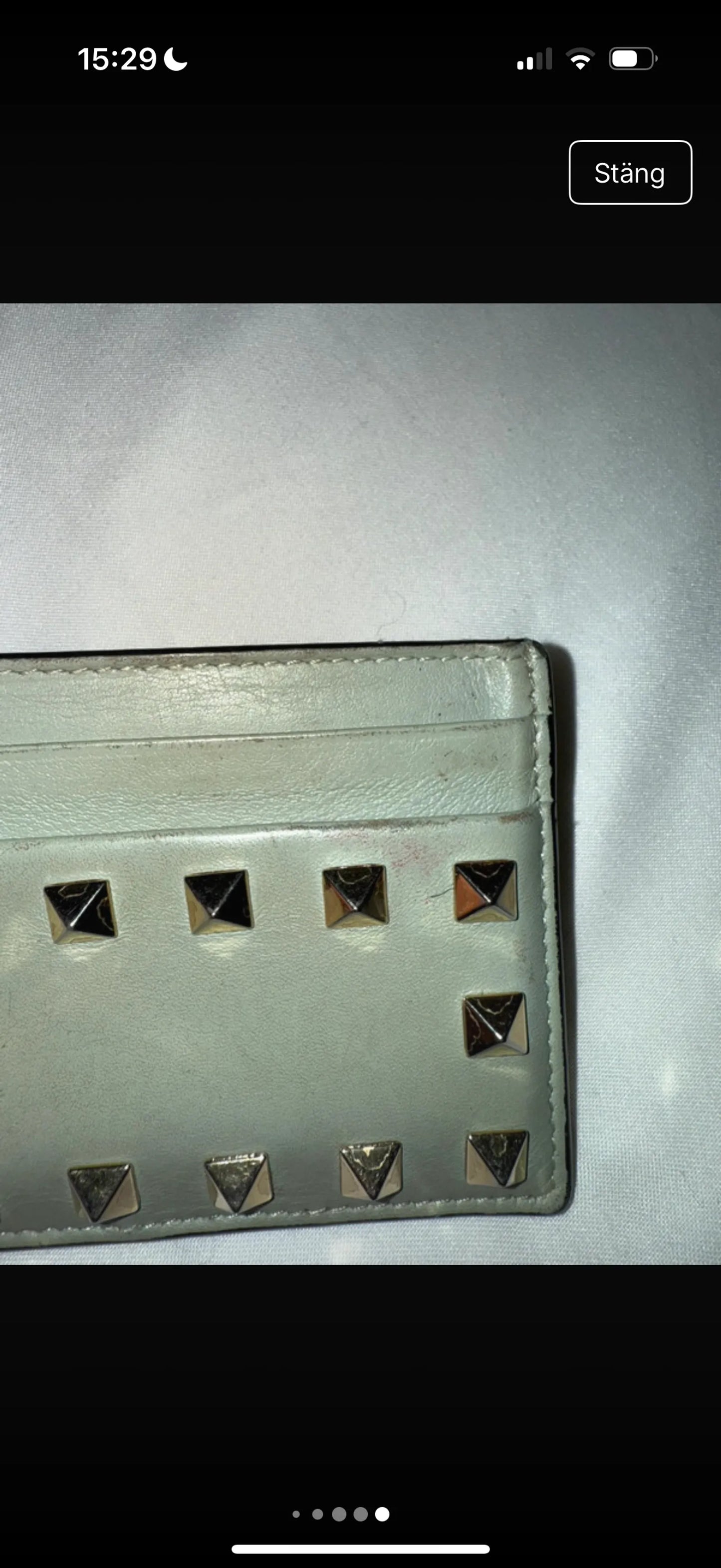 Valentino Rockstud Card Holder Wallet