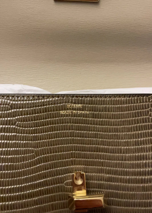 Toteme T-lock Lizard-effect Leather Wallet-skinnplånbok