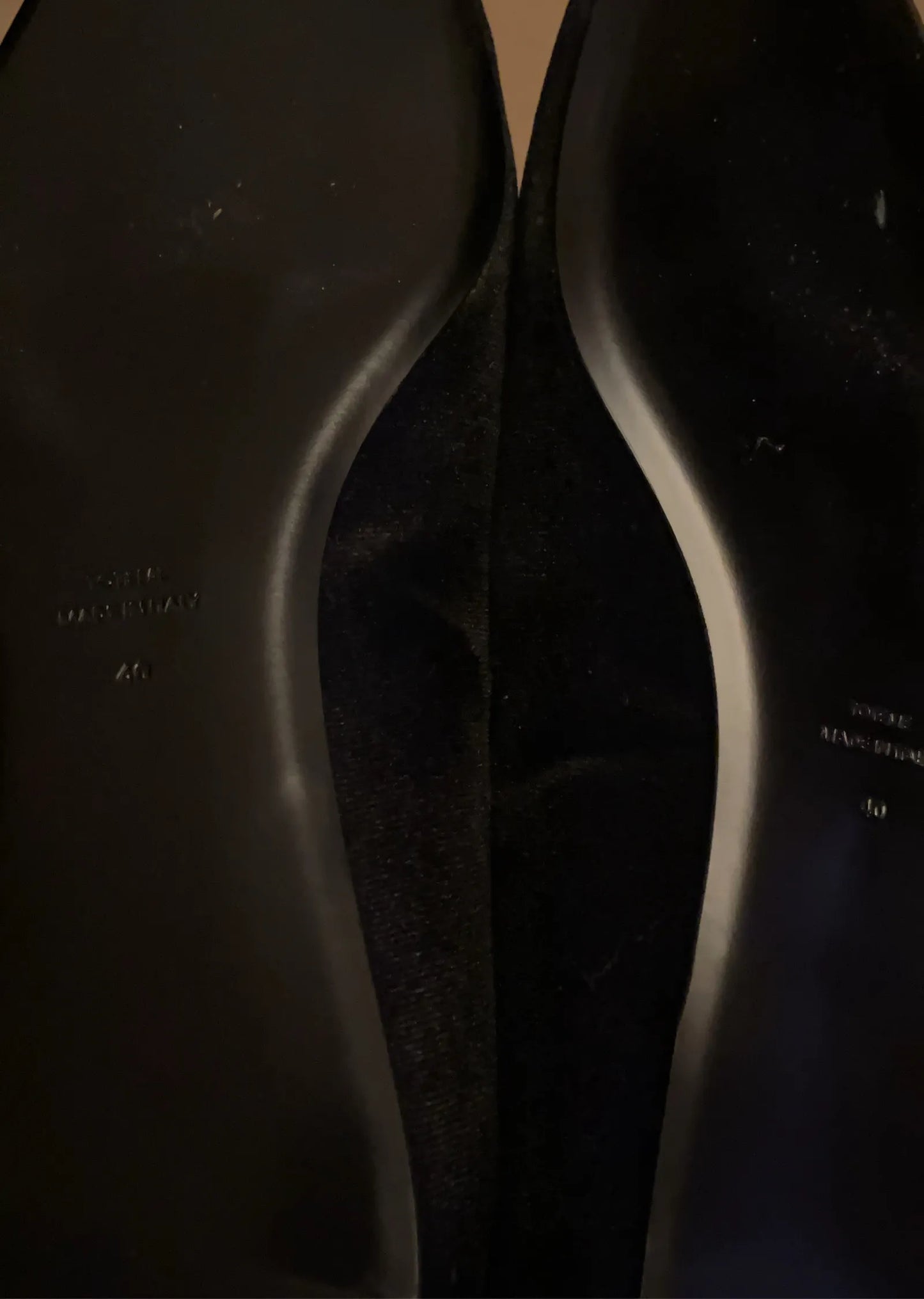 Toteme Shearling-trimmed Velvet Ballet Flats Ballet flats