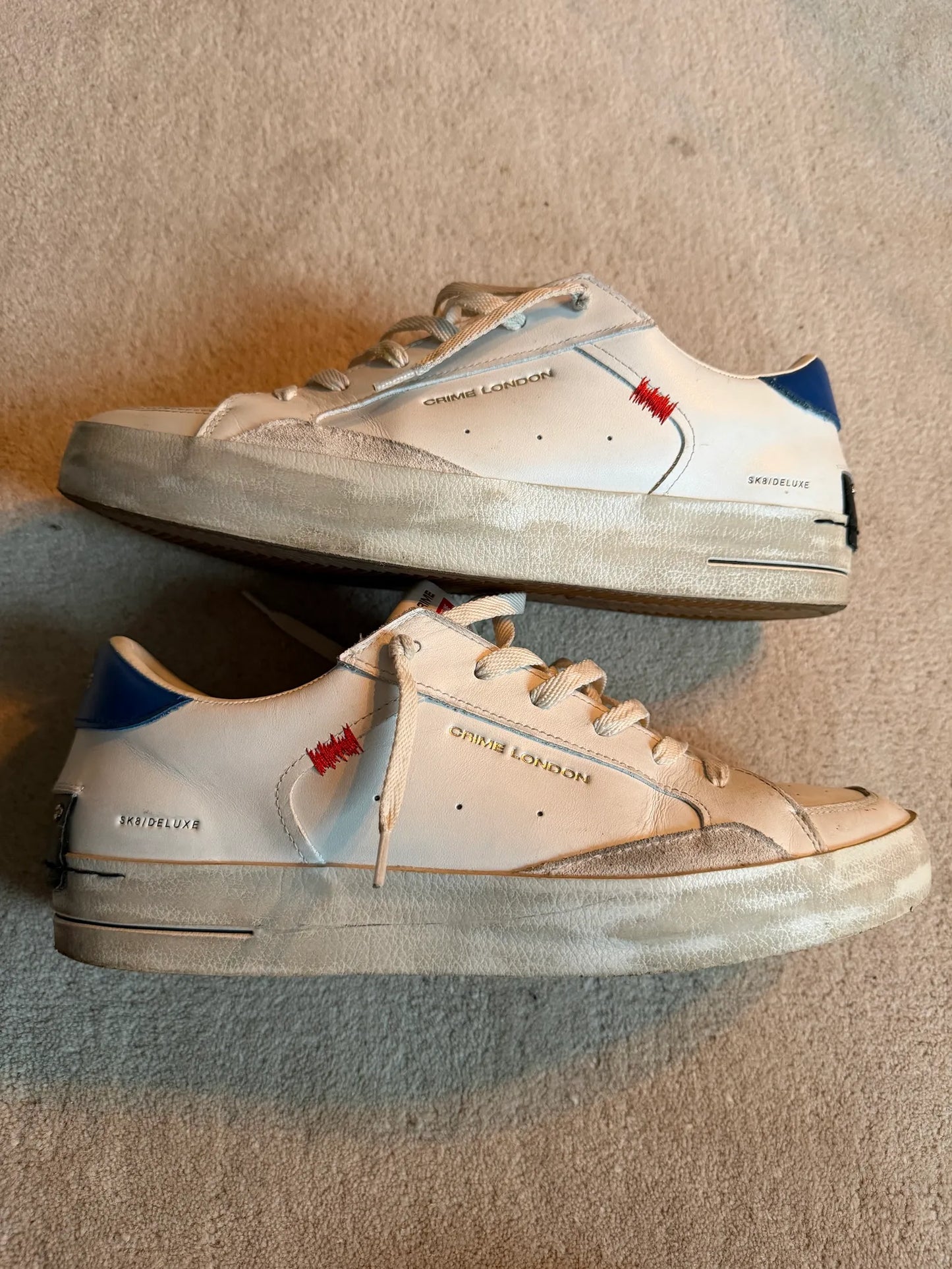 Crime London Distressed Sneakers