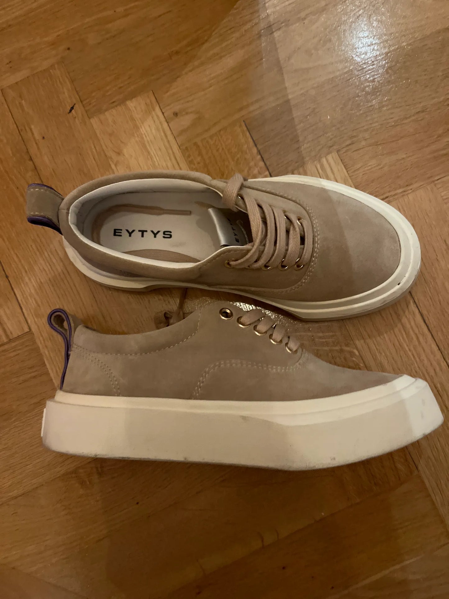 Eytys Mother Ii Suede Dune Sneakers