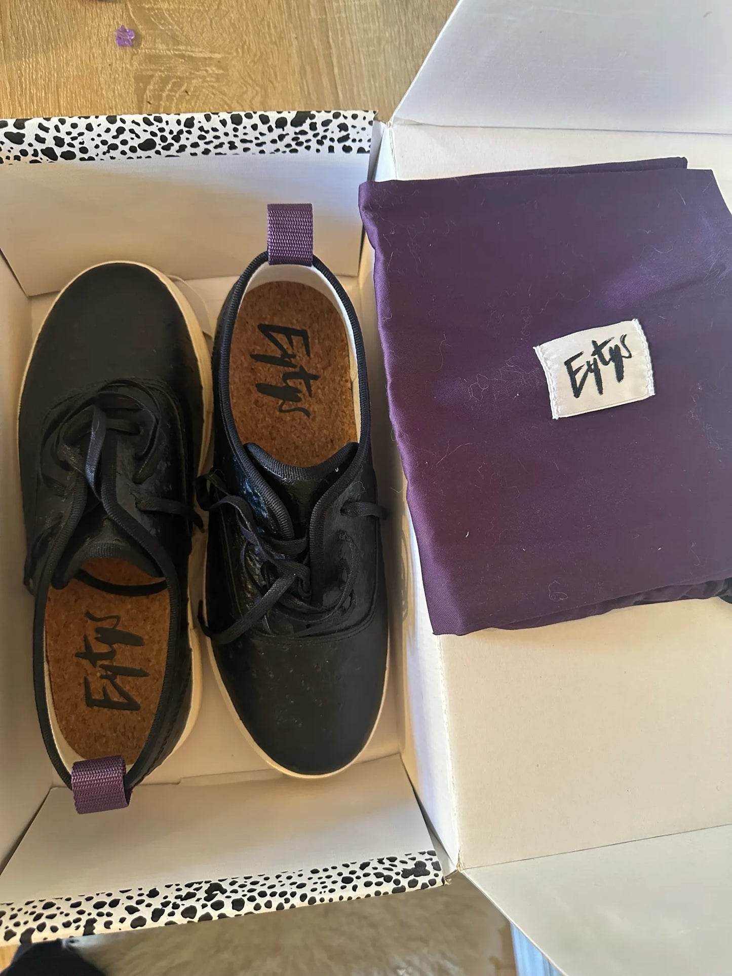 Eytys Mother Struzzo Black Sneakers