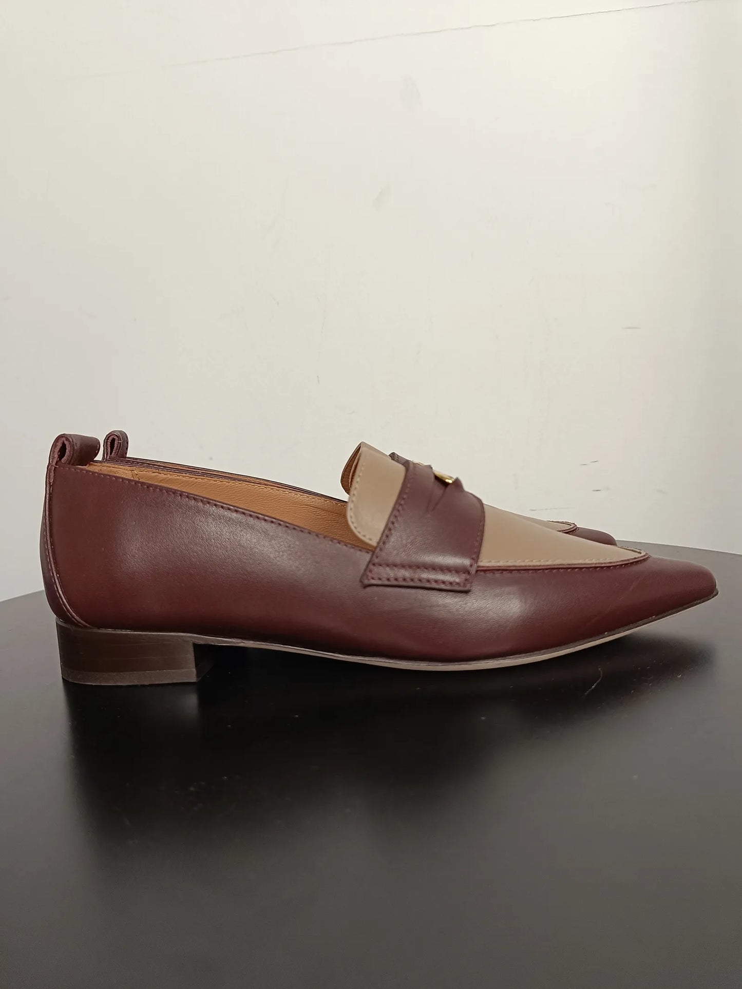 Flattered Penelope Brown-skinnloafers
