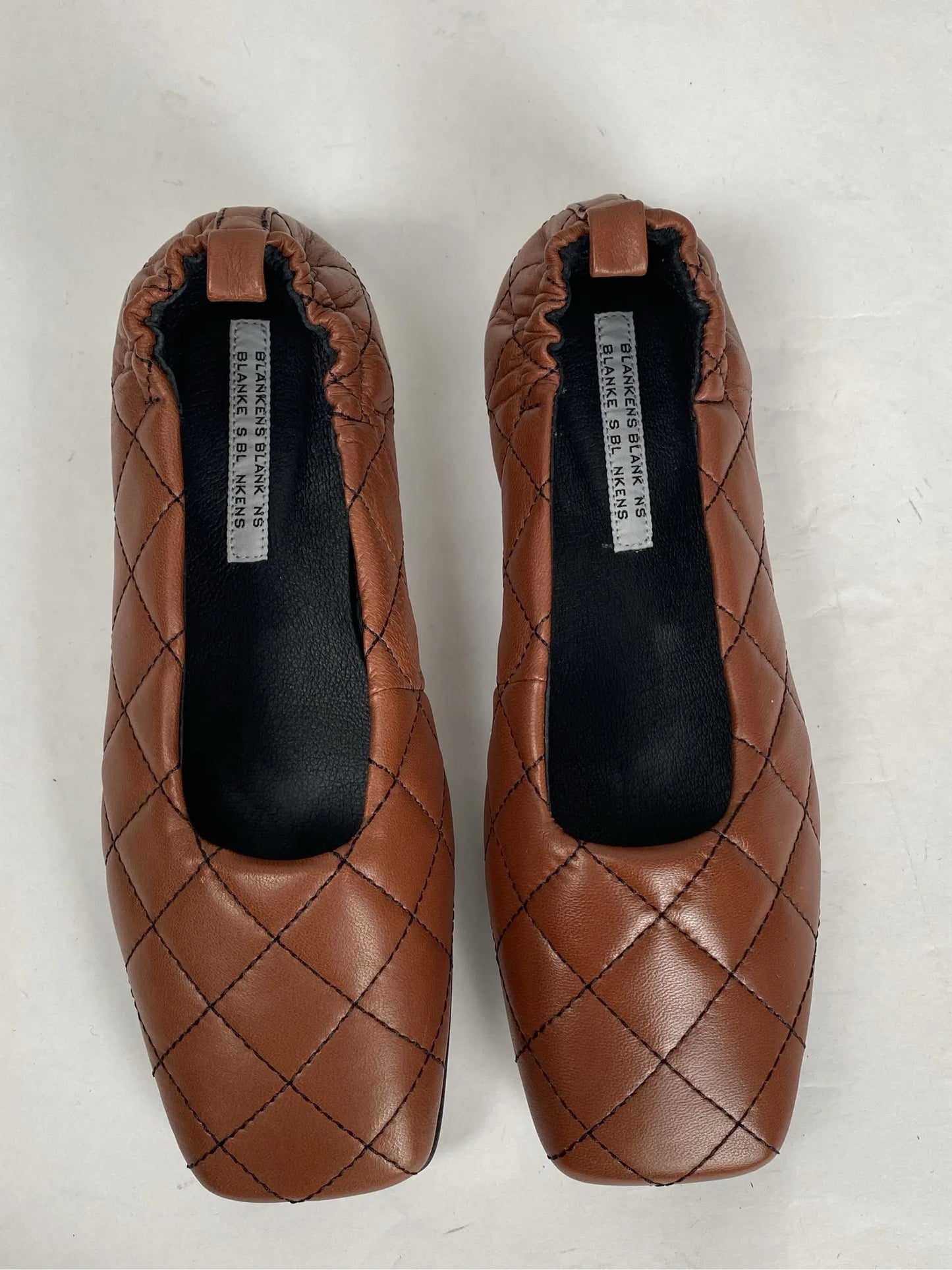 Blankens The Leah Quilted Brown Ballet flats
