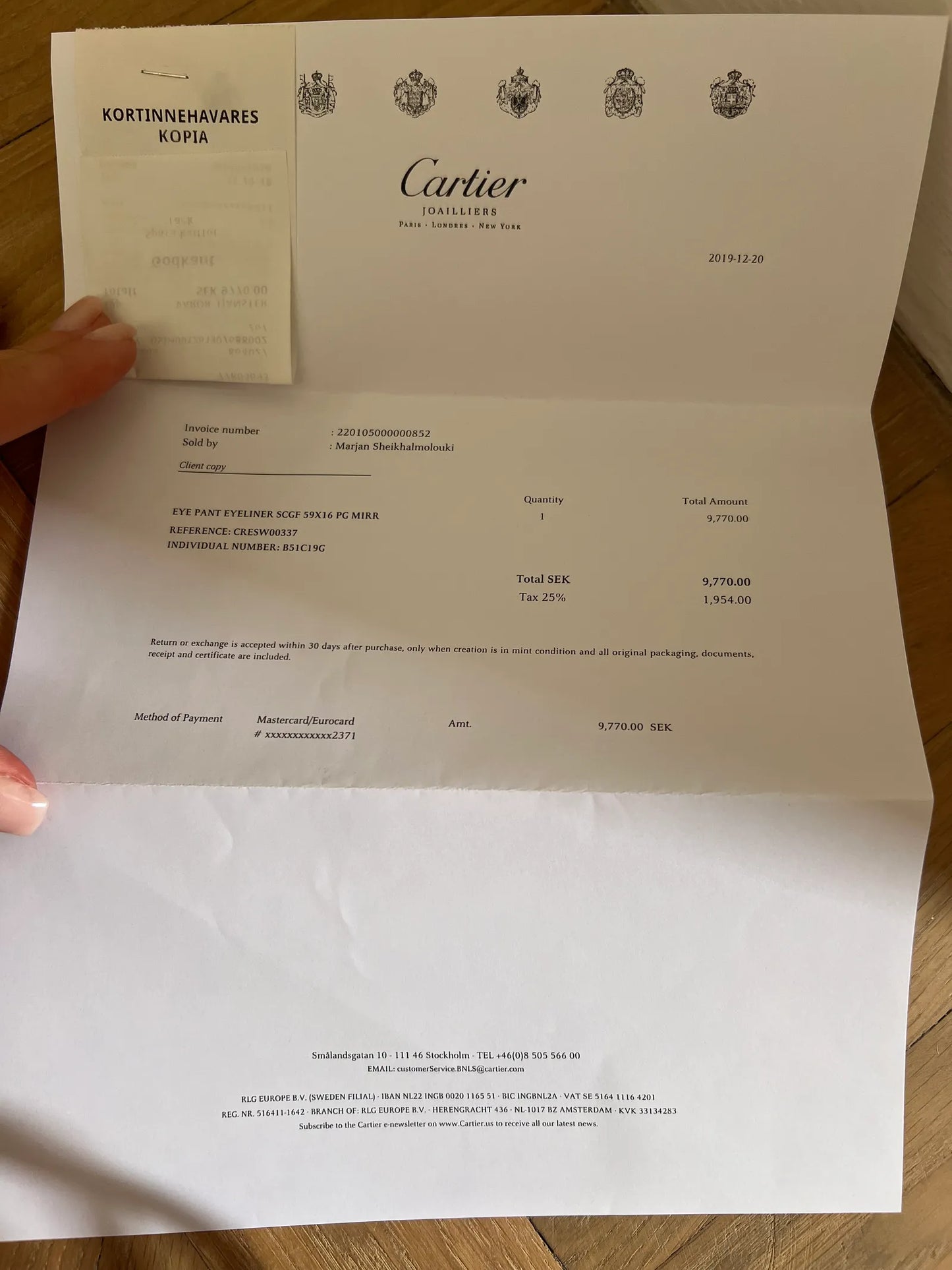 Cartier Eye Eyeliner Scgf 59x16 Pg Mirror Sunglasses