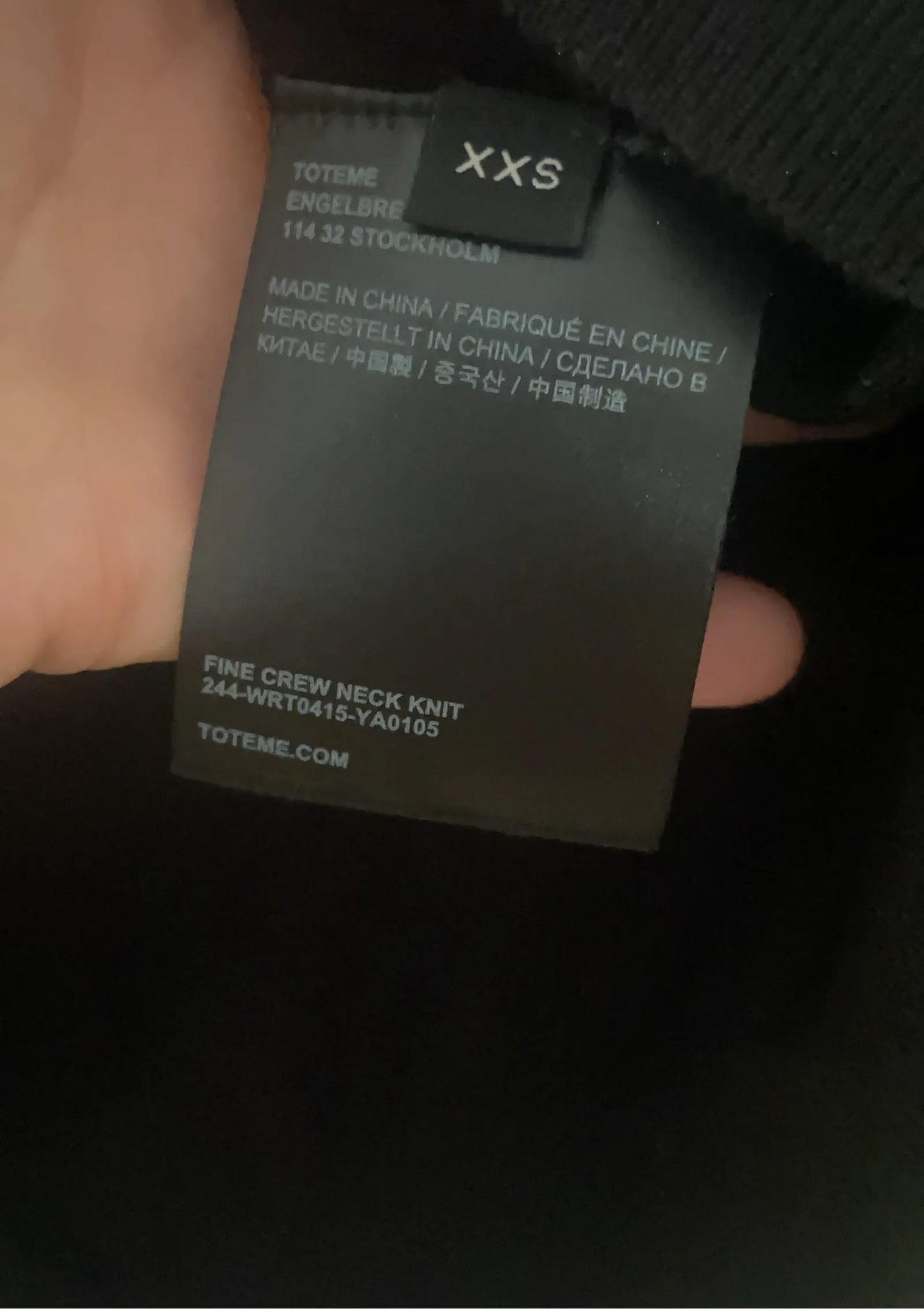 Toteme Fine Crew Knit Sweater