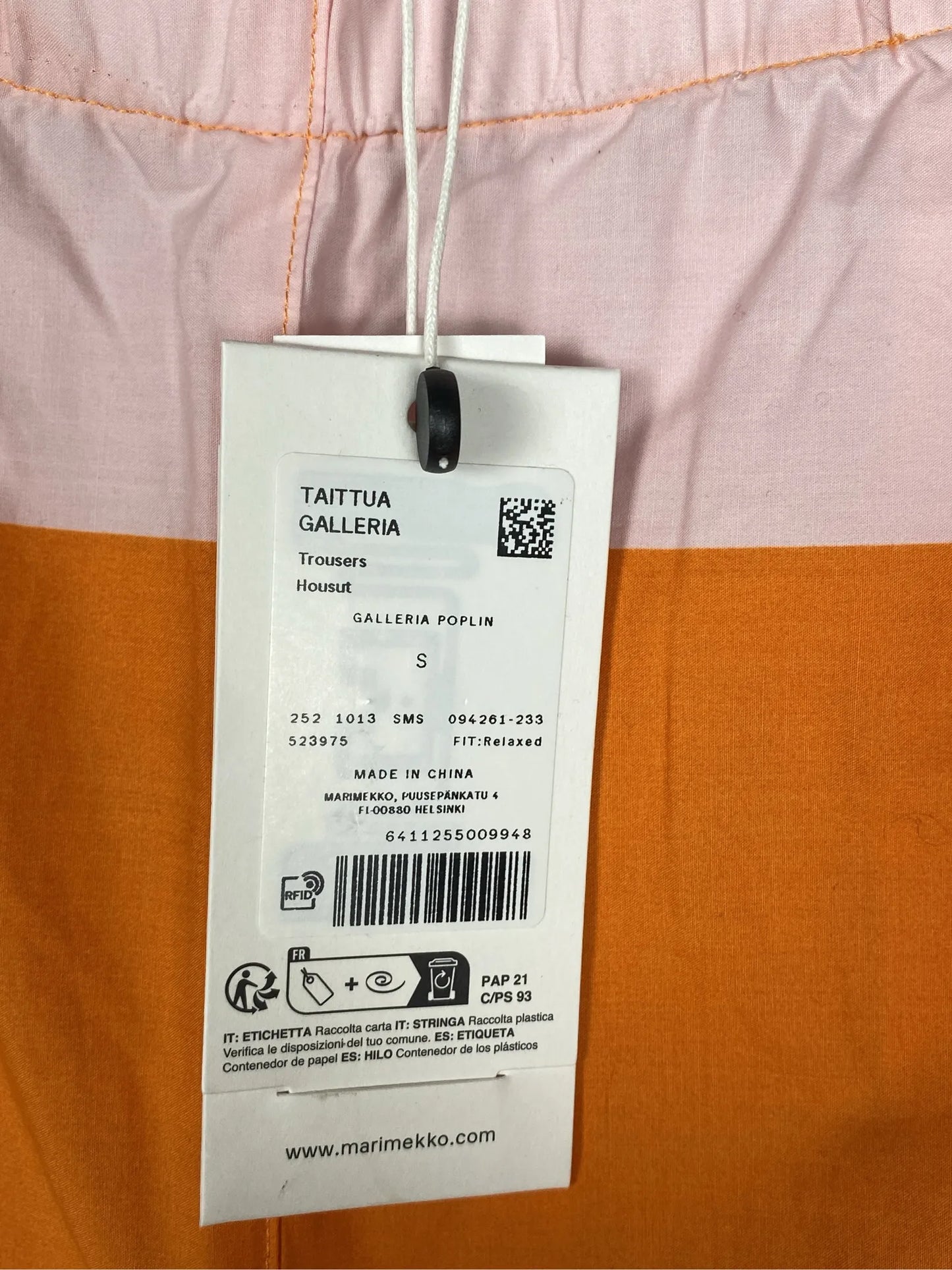 Marimekko Galleria Poplin Trousers