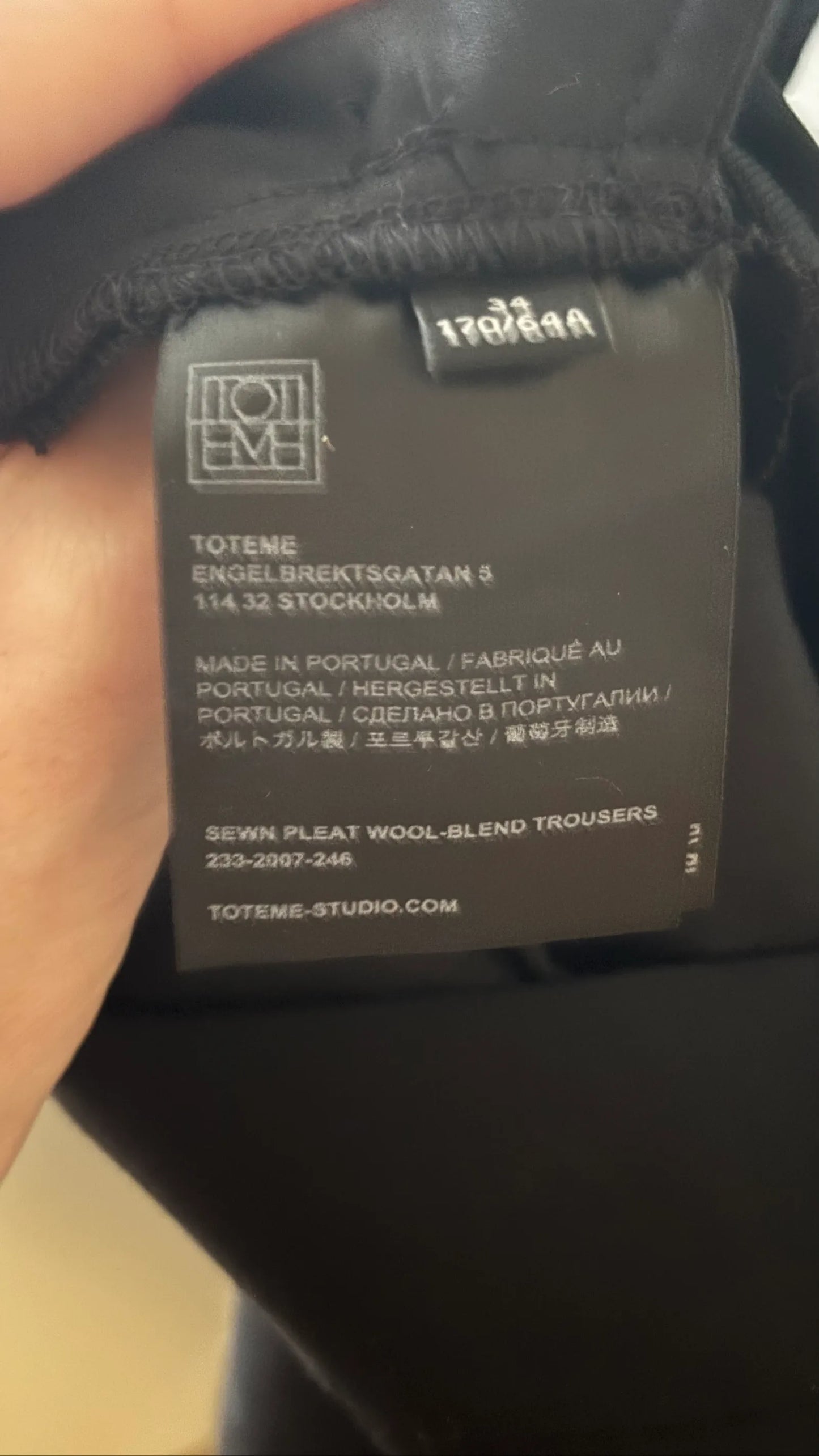 Toteme Wool Suit Trousers