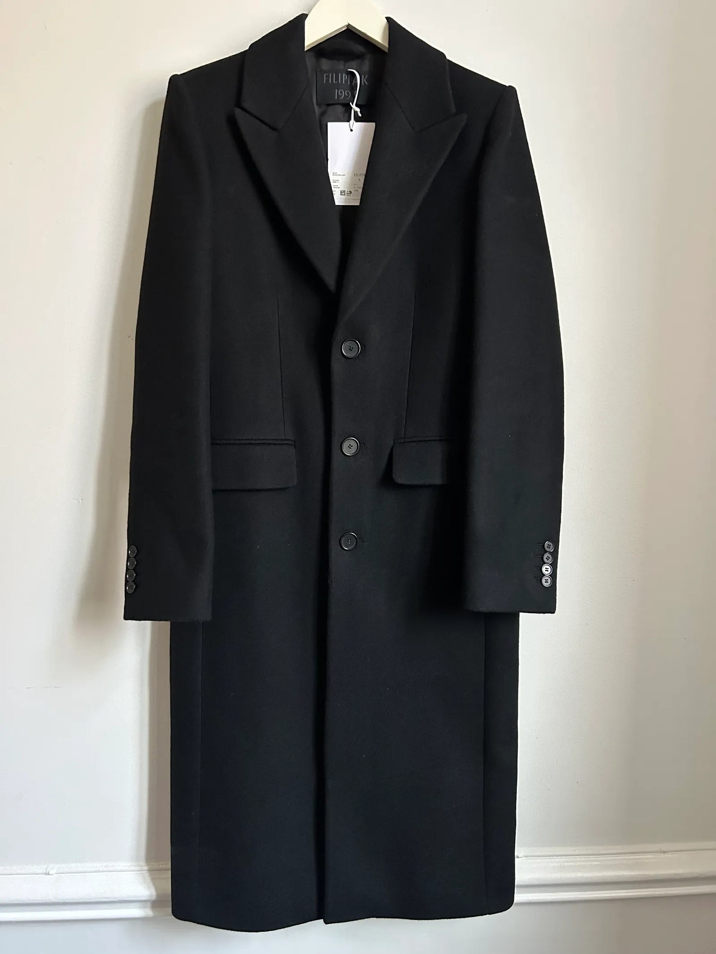 Filippa K 93 Slim Wool-ullkappa NWT