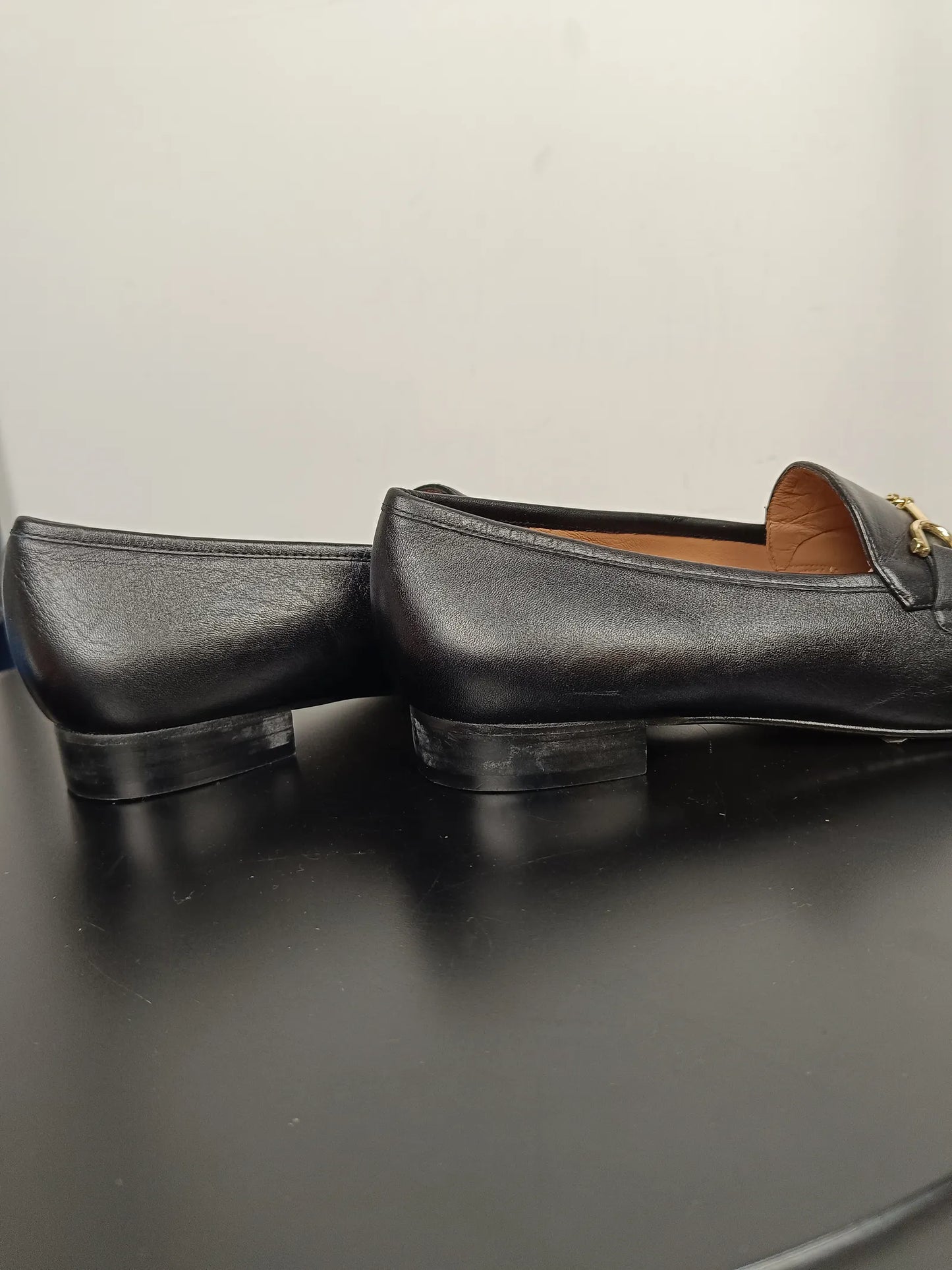 Flattered Valerie Leather Black-skinnloafers NWOT