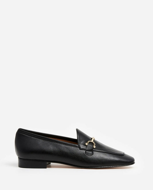 Flattered Valerie Leather Black-skinnloafers NWOT