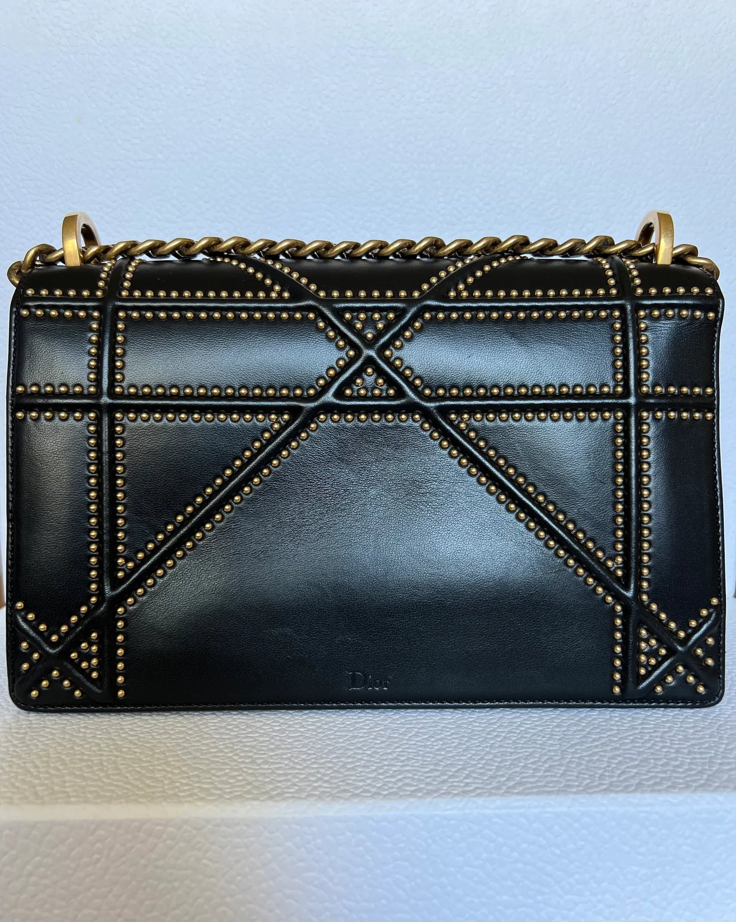 Christian Dior Diorama-skinnaxelremsväska NWOT