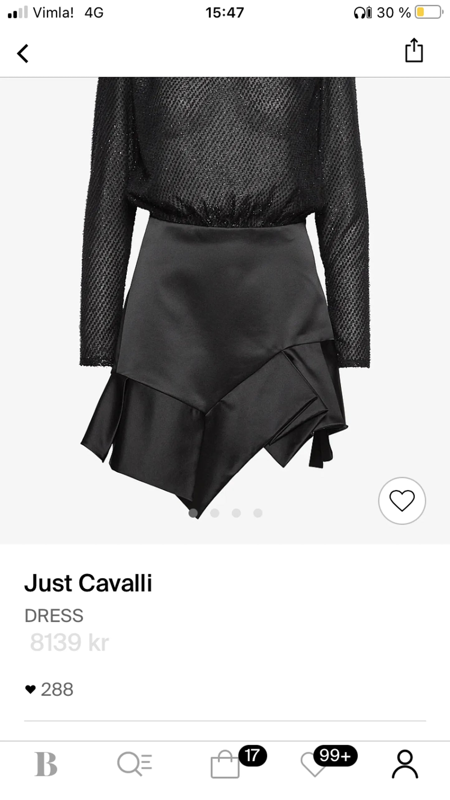 Just Cavalli-klänning NWT