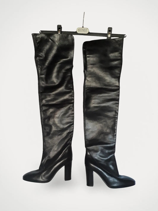 Vero Cuoio Over Knee Stövlar-skinnboots