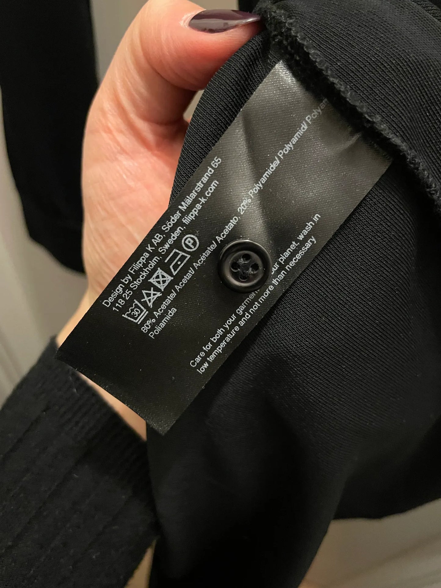 Filippa K Jersey-klänning NWOT