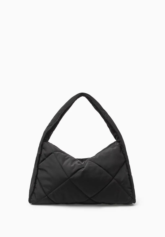 Cos Diamond-quilted Shoulder-axelremsväska