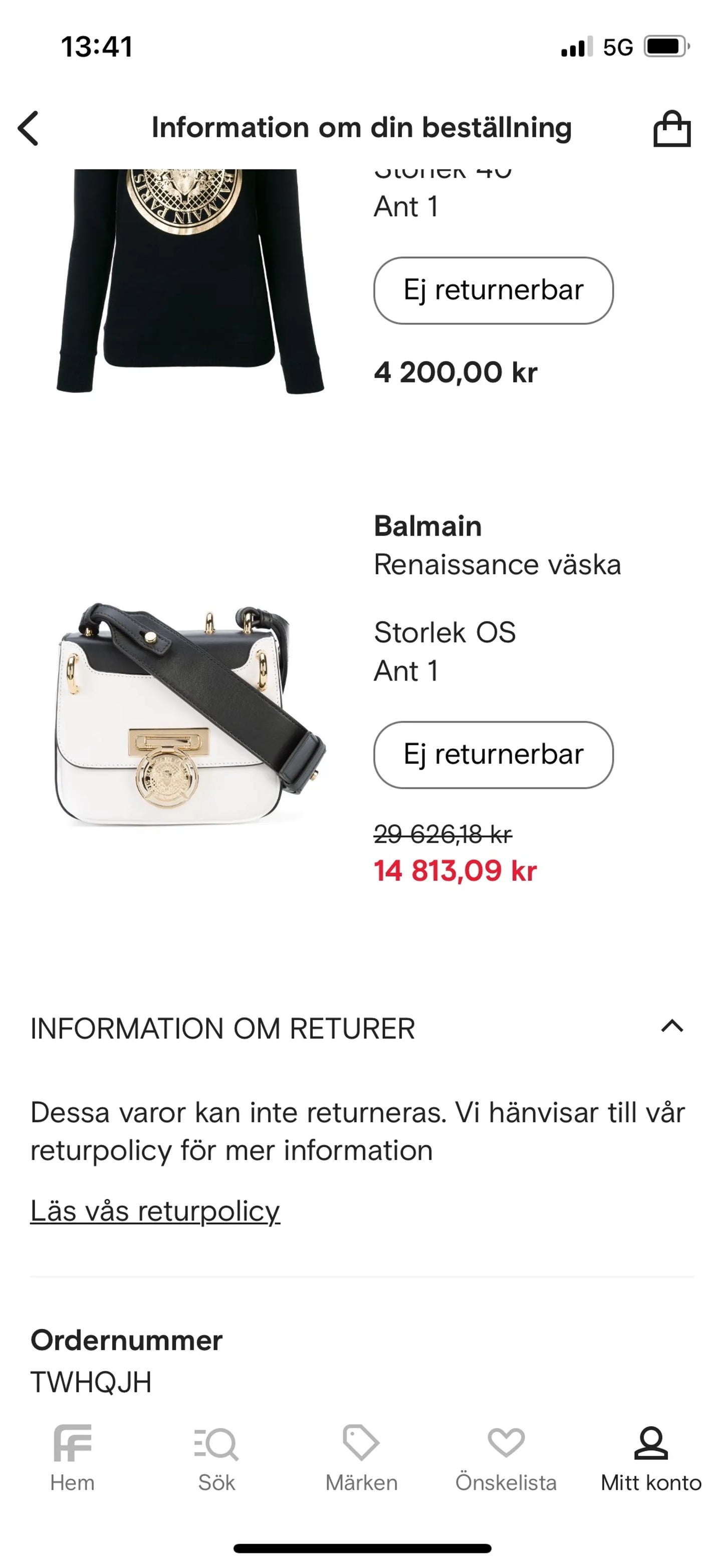 Balmain Renaissance 18 Glove 100 Blanc-skinnaxelremsväska NWOT