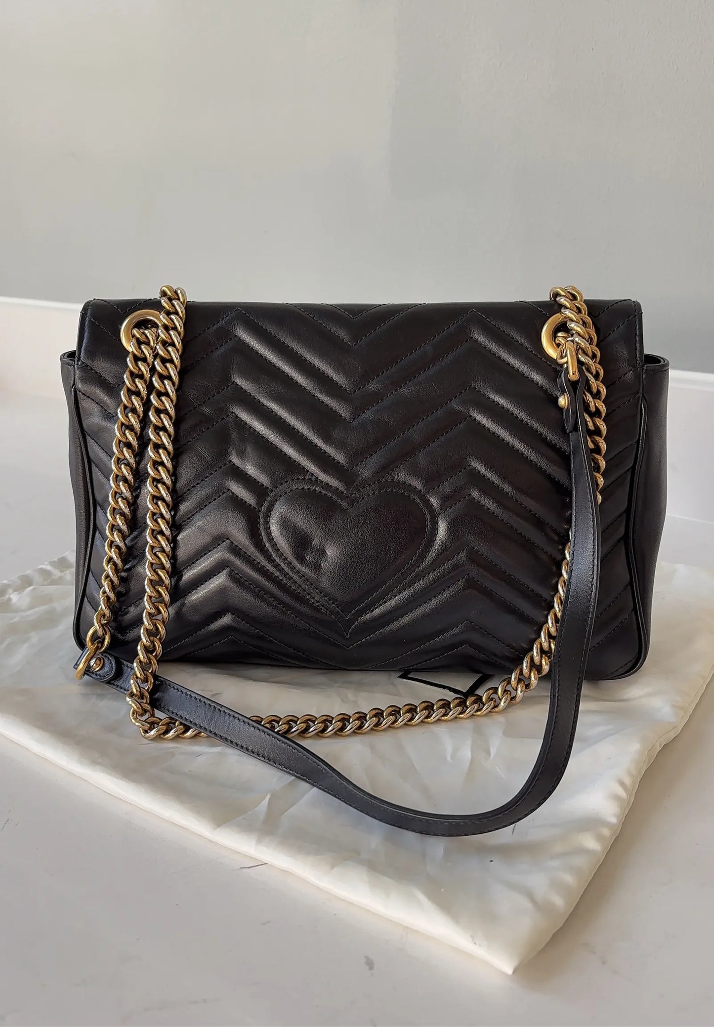 GG Marmont Flap Large Handbag