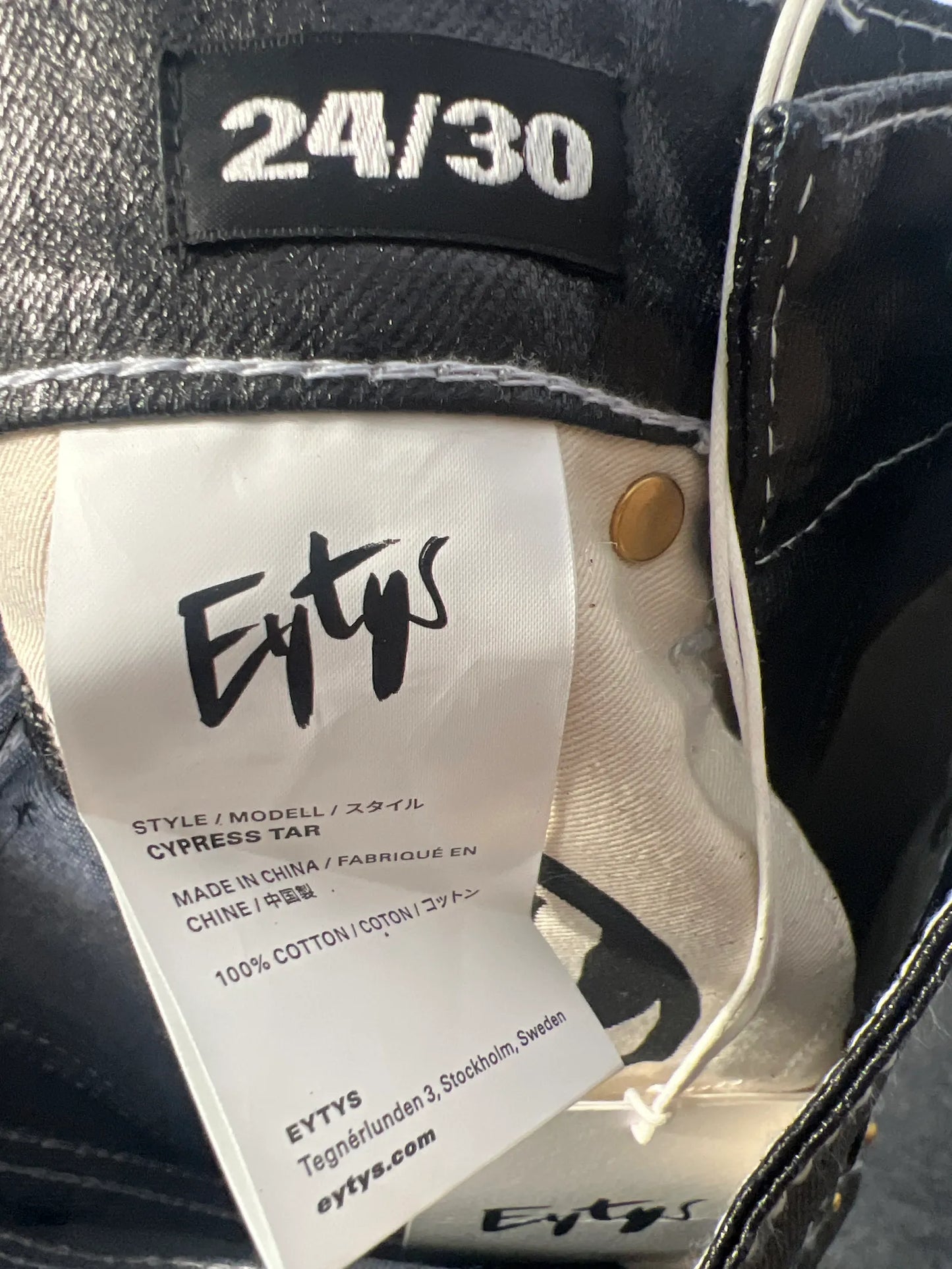 Eytys Cypress Tar Black Jeans