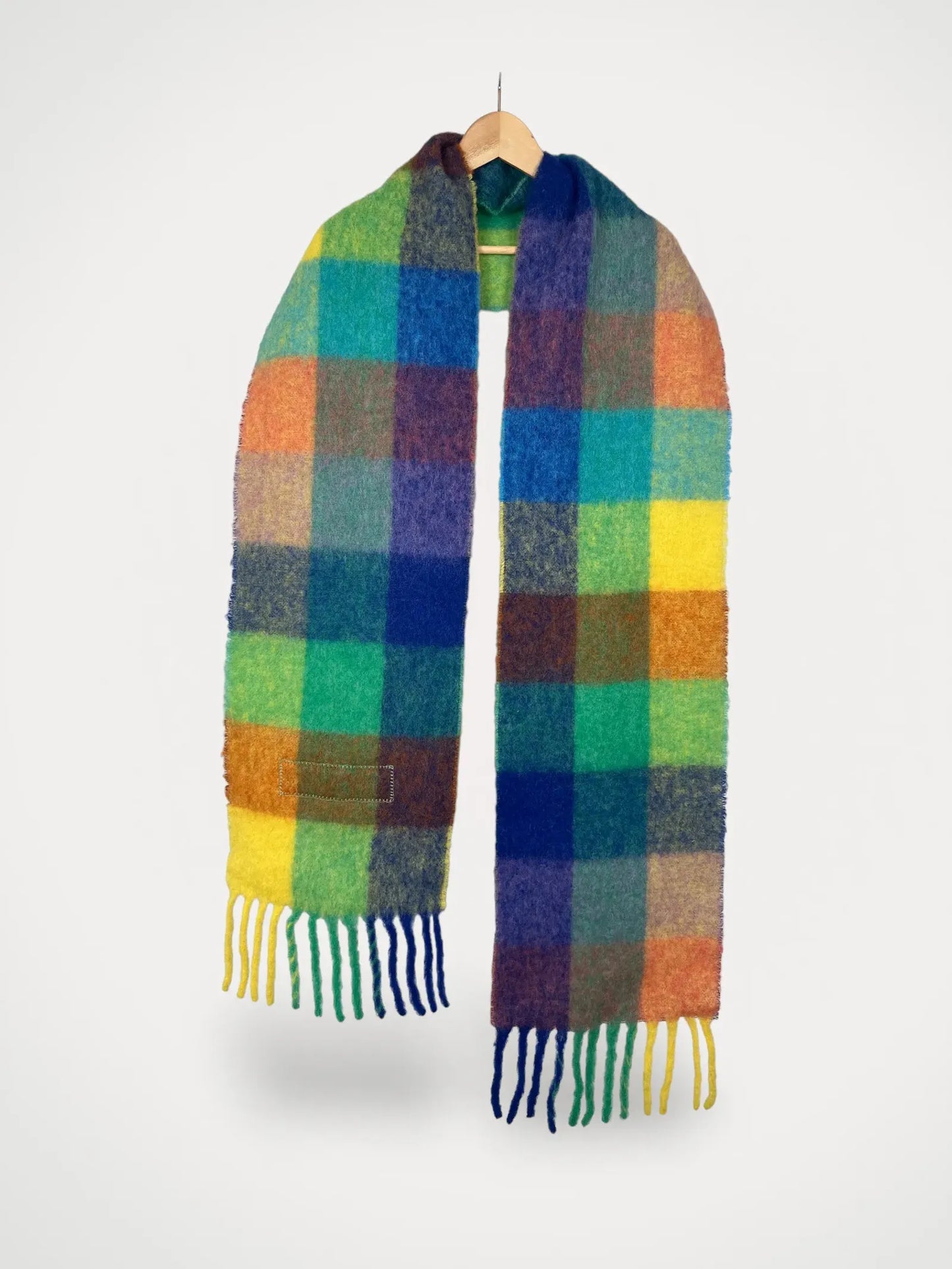 Acne Studios Multi Check-ullhalsduk