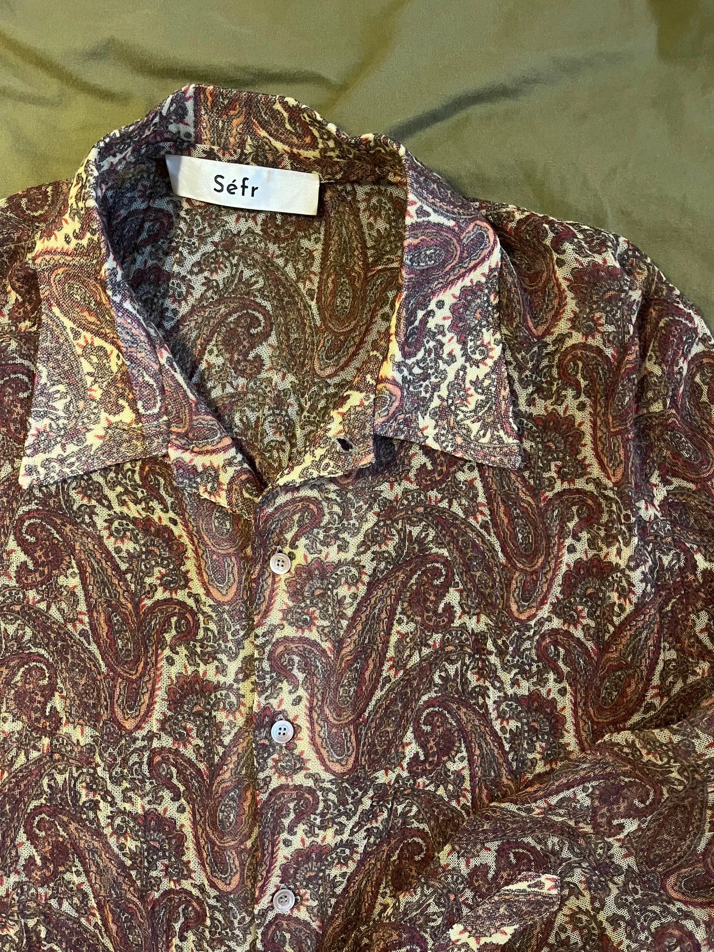 Séfr Jagou Paisley Shirt