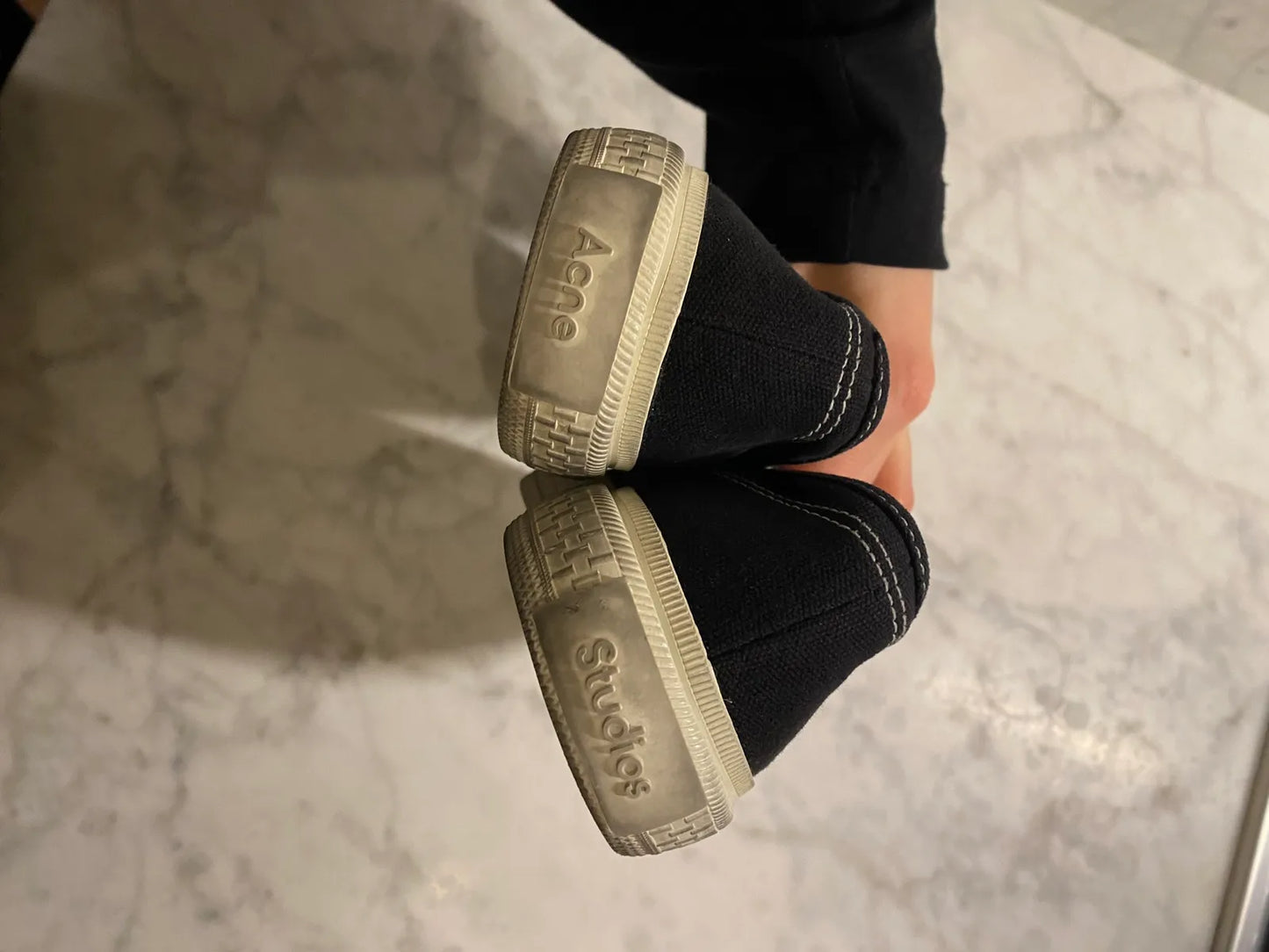 Acne Studios Ballow Tumbled Slip-on Sneakers