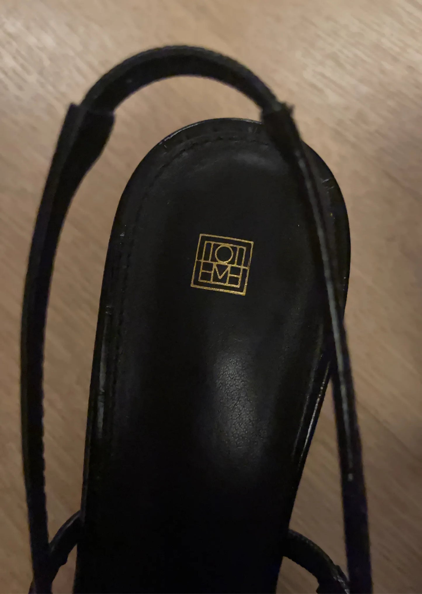 Toteme Sharp Croco-embossed Slingback Heels