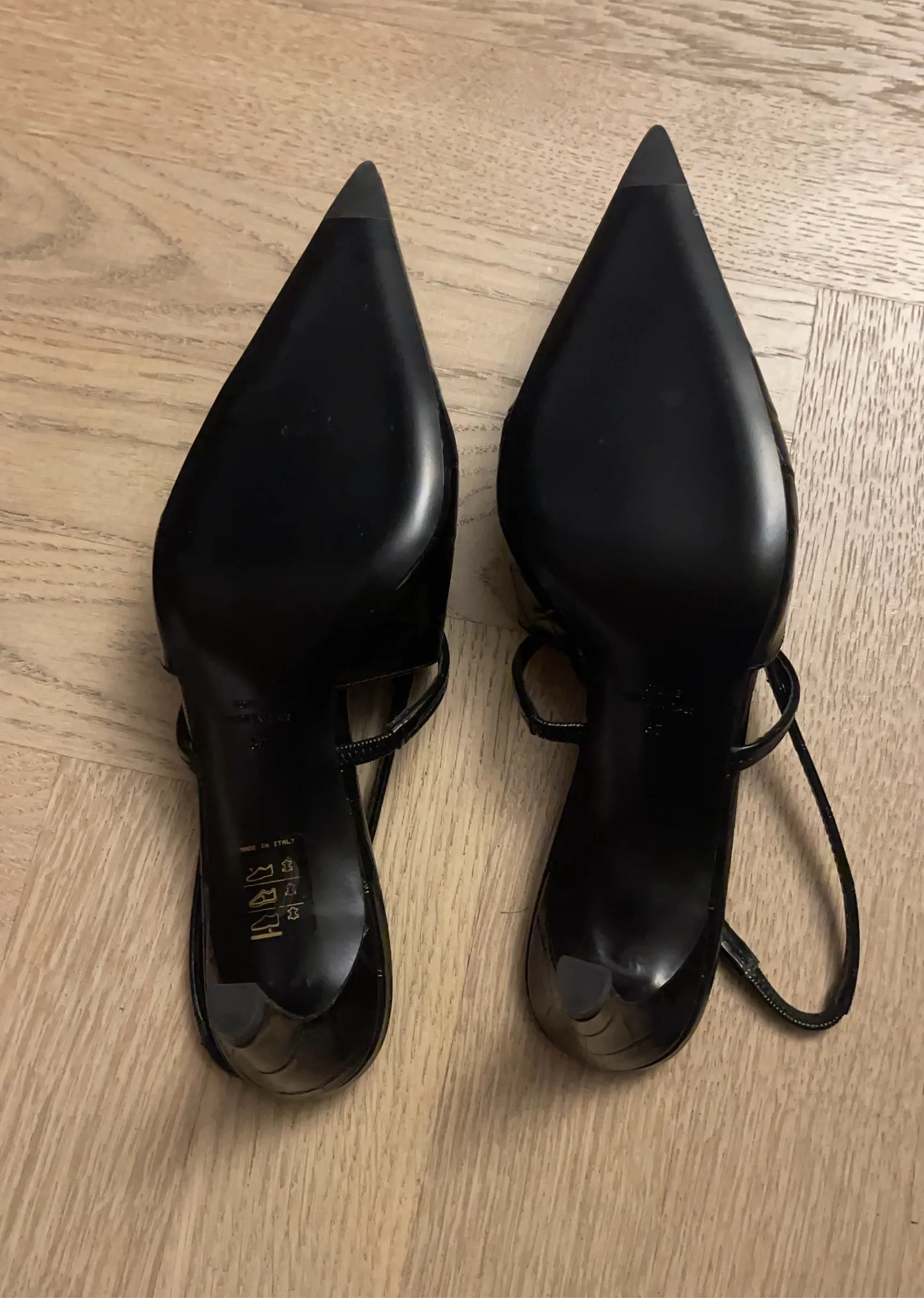 Toteme Sharp Croco-embossed Slingback Heels