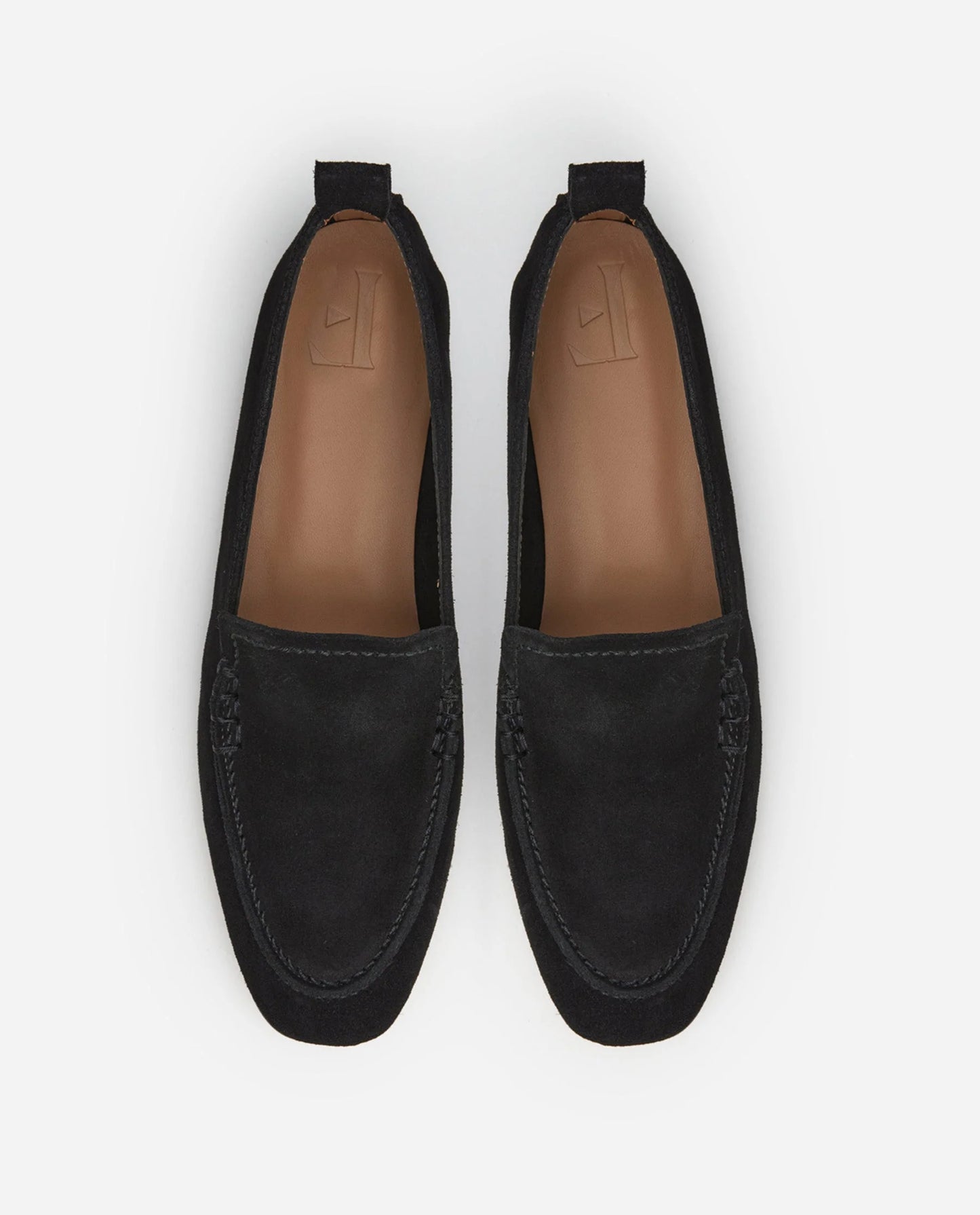 Flattered Vida Suede Black-loafers