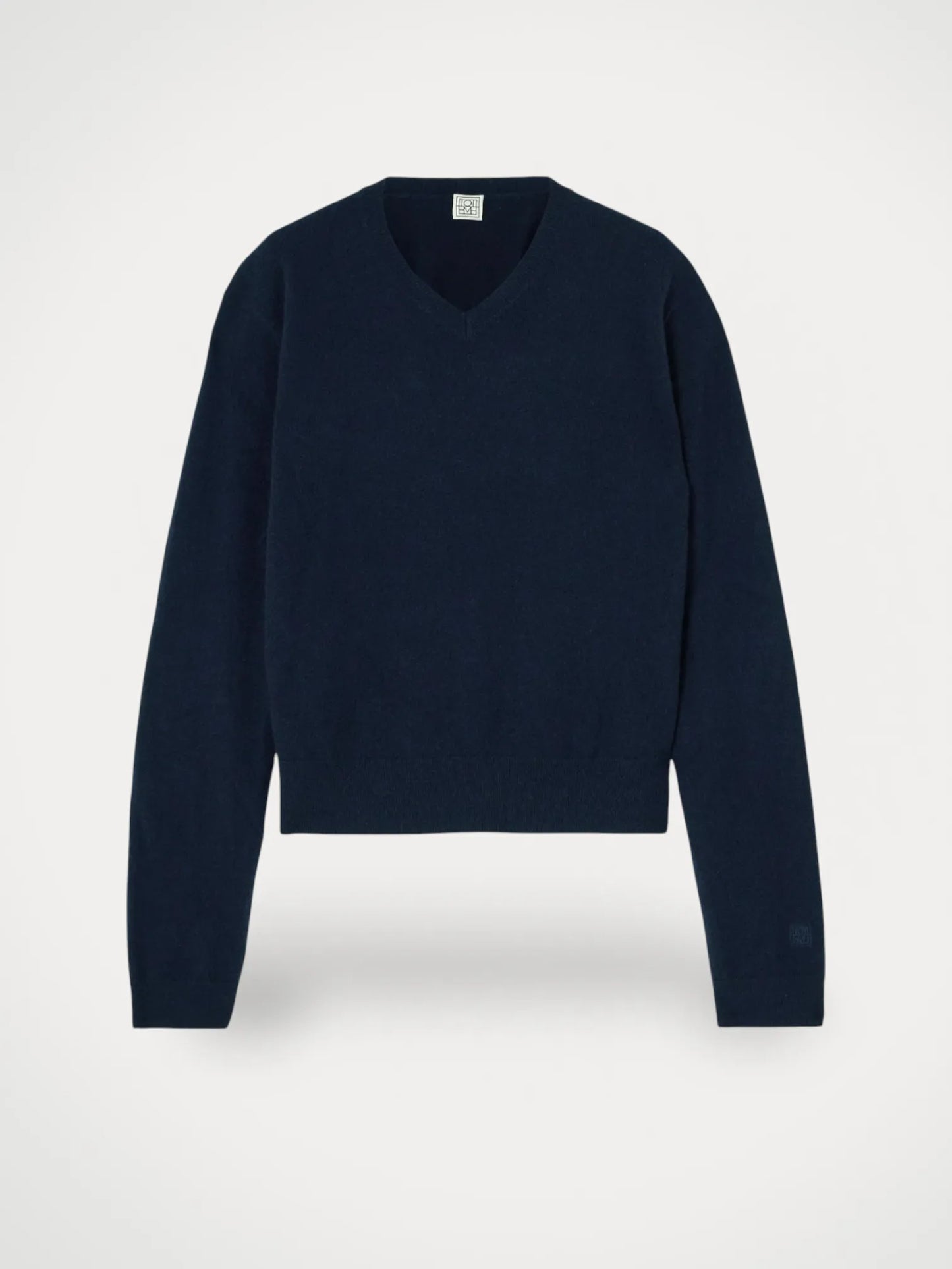 Toteme Cashmere V Knit Navy-kashmirtröja NWT