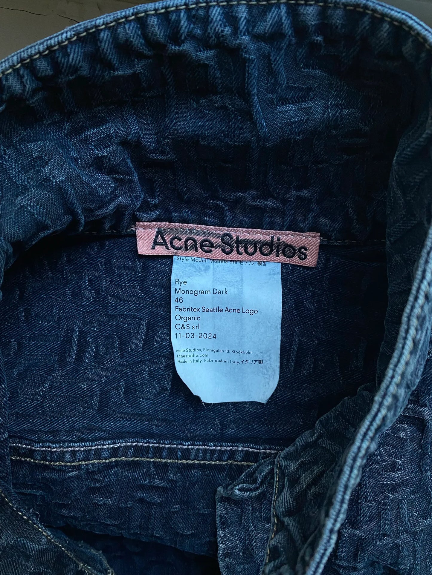 Acne Studios Monogram Dark Jacket