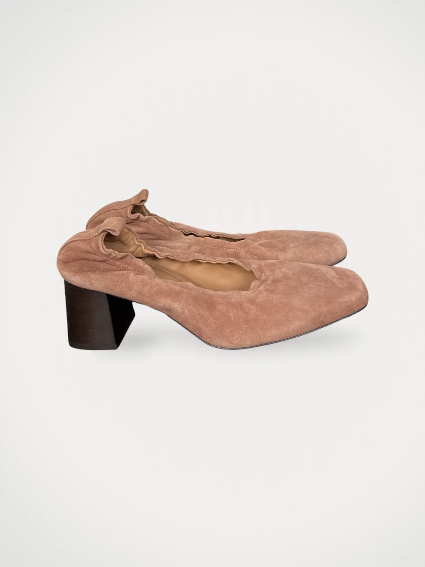 Flattered Ellie Pink Suede-klackar