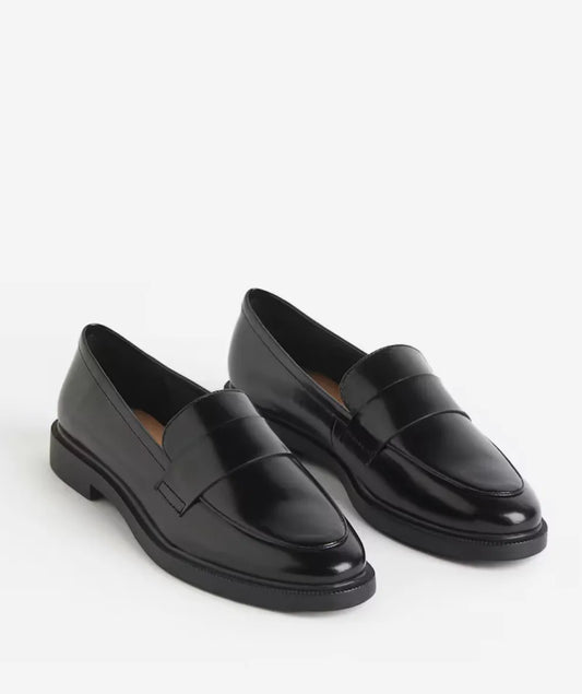 H&M I Läder-skinnloafers NWOT