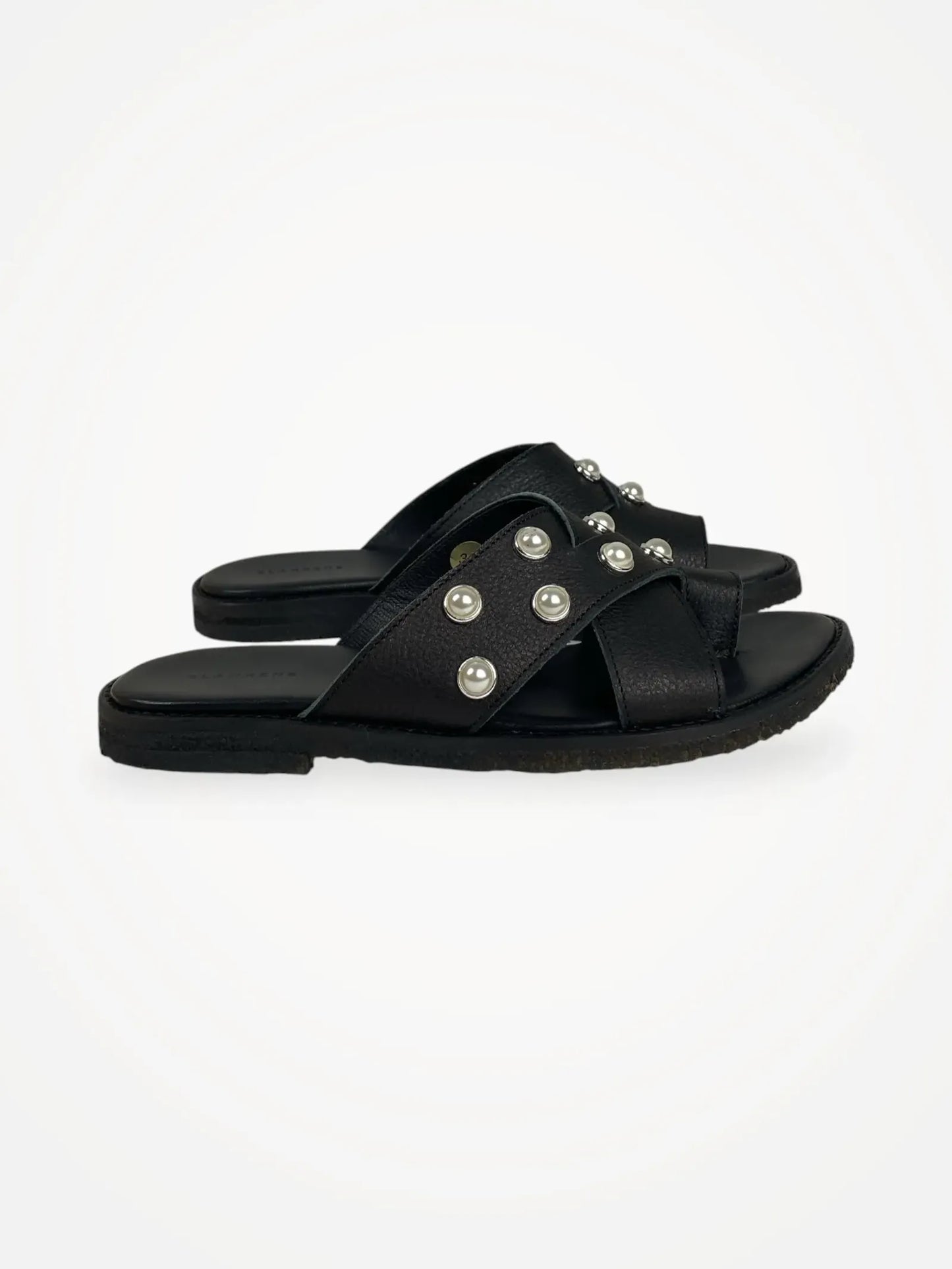 Blankens Mette With Pearls Black Sandals