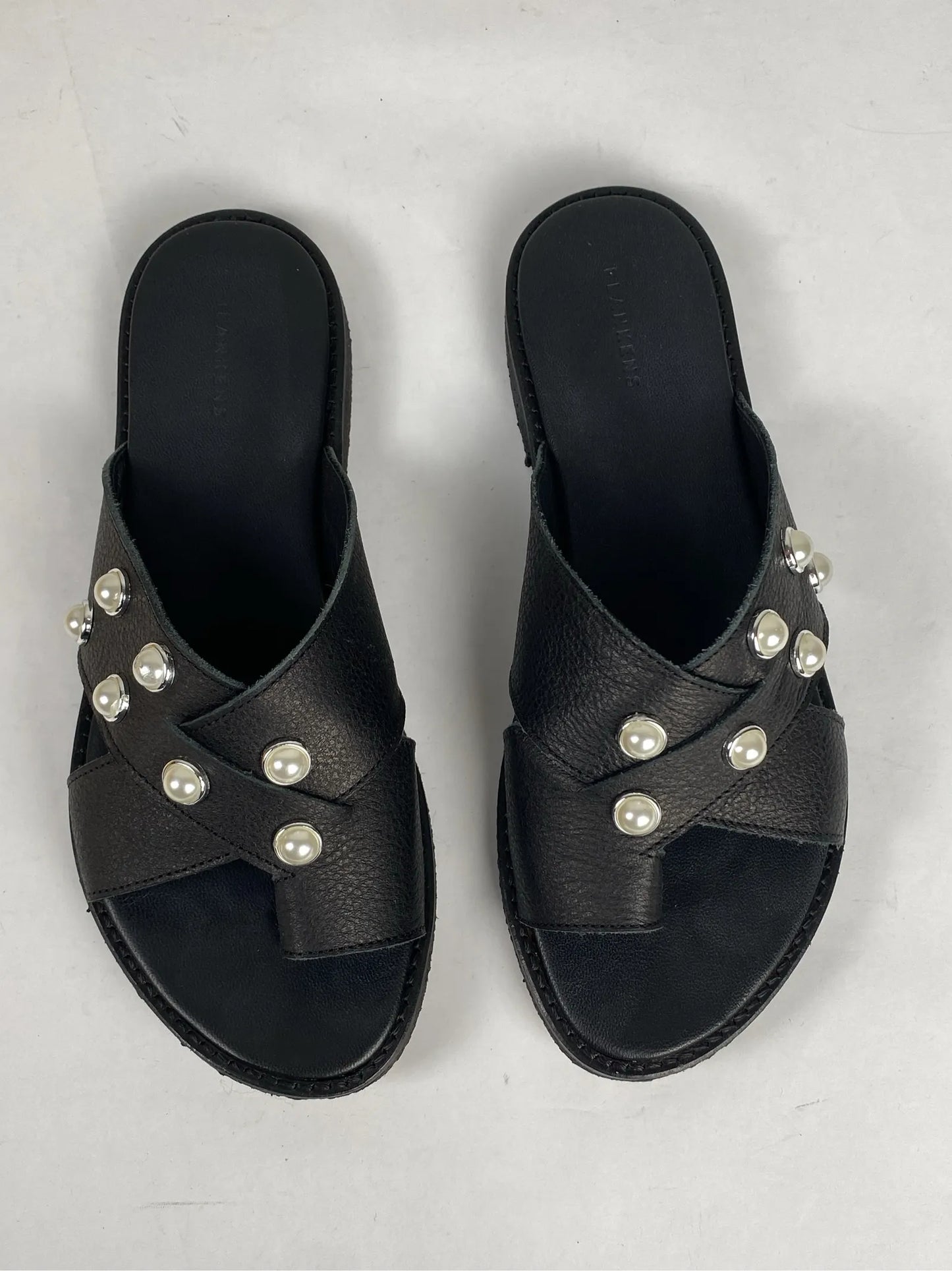 Blankens Mette With Pearls Black Sandals
