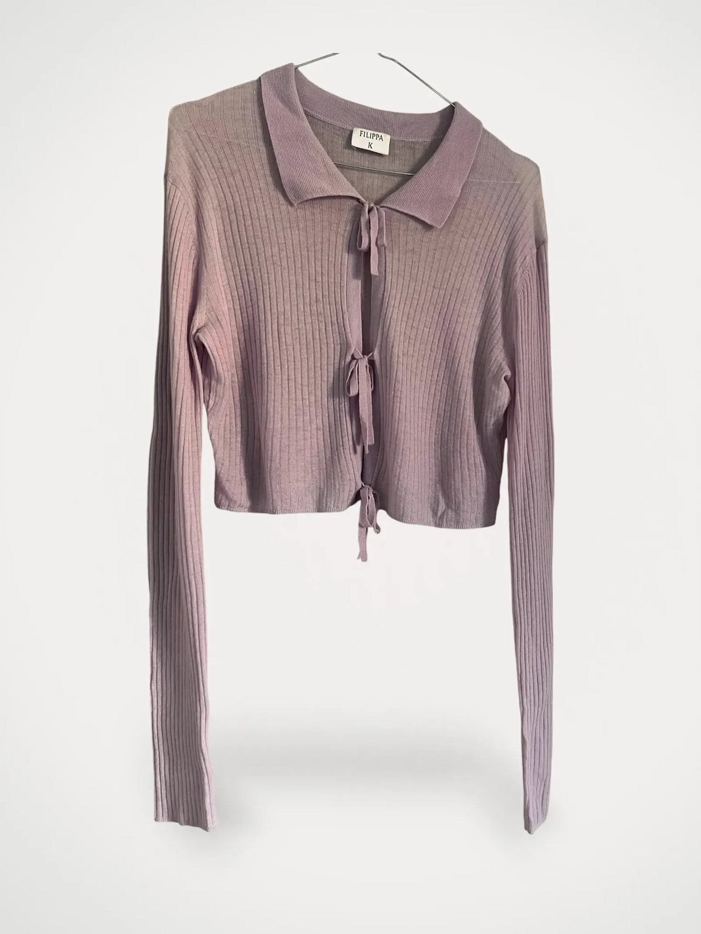 Filippa K Cropped Tie-ullkofta