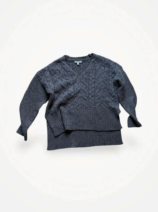 Dagmar Cable Knit V- Sweater