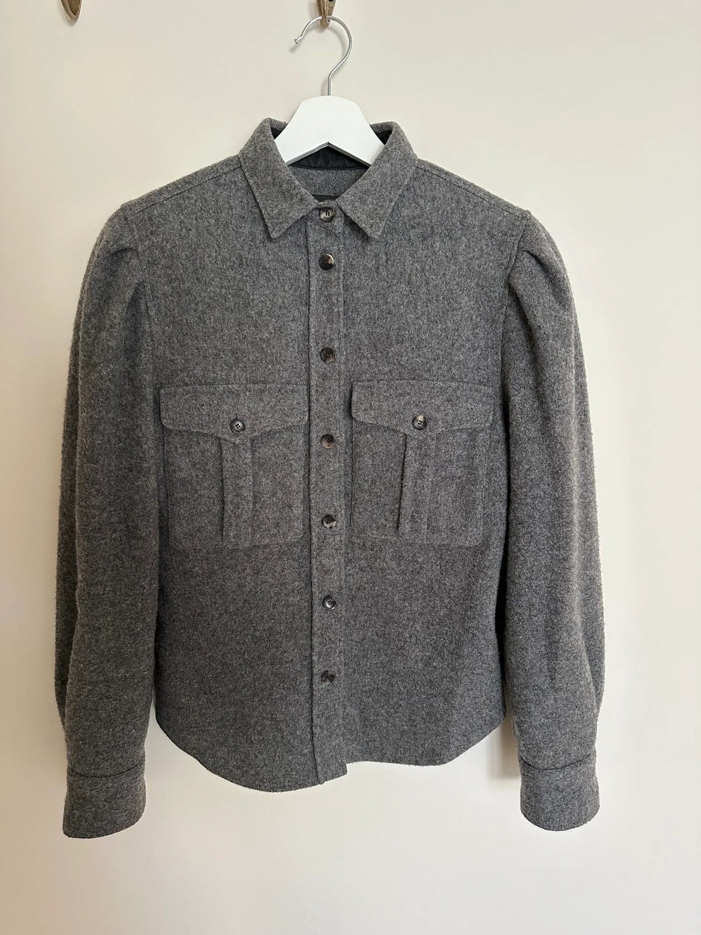 Isabel Marant Florrie Wool Blend Field-ullkavaj NWOT