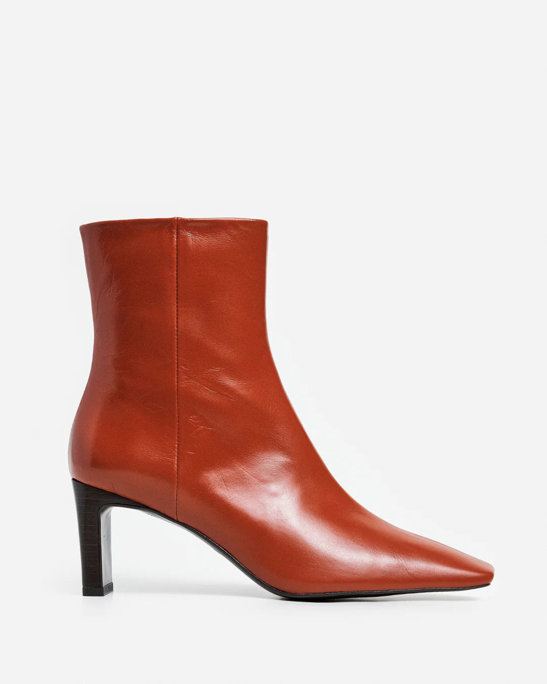 Flattered Moa Leather Brick Red-skinnboots NWOT