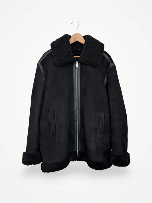 Singular Society Women's Mid Length Shearling-skinnjacka