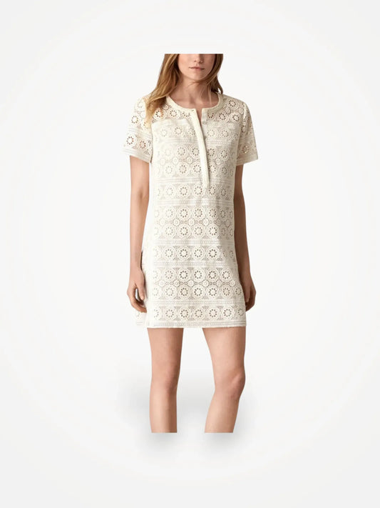 Burberry Brit White Cotton Lace Dress