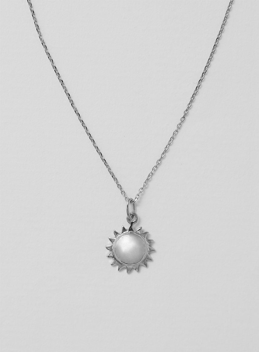 Blue Billie Mini Sun Shiny Silver-halsband