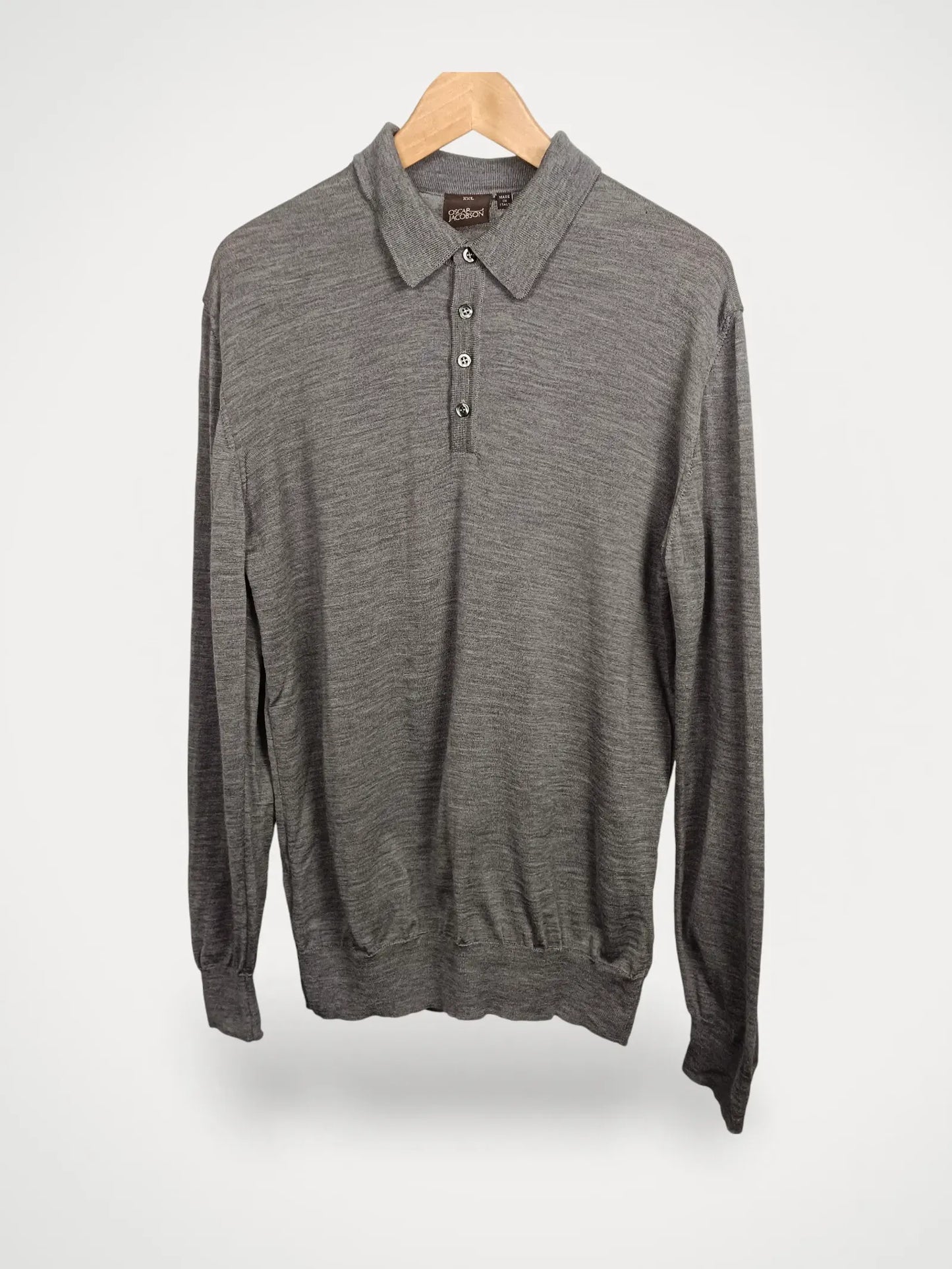 Oscar Jacobson Regular Fit Sweater Extra Fine Merino Wool-ulltröja