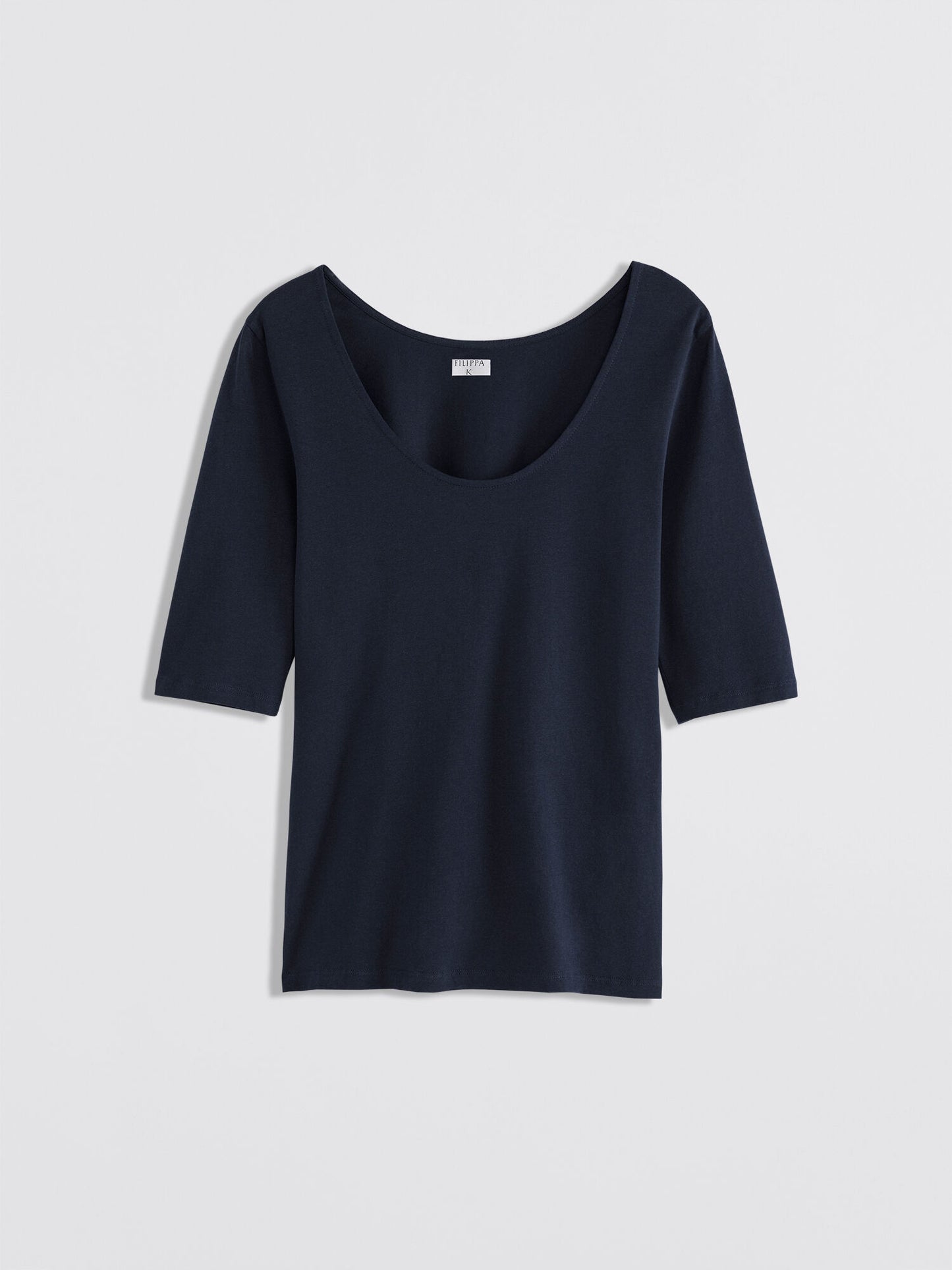 Filippa K Cotton Stretch Scoop-topp