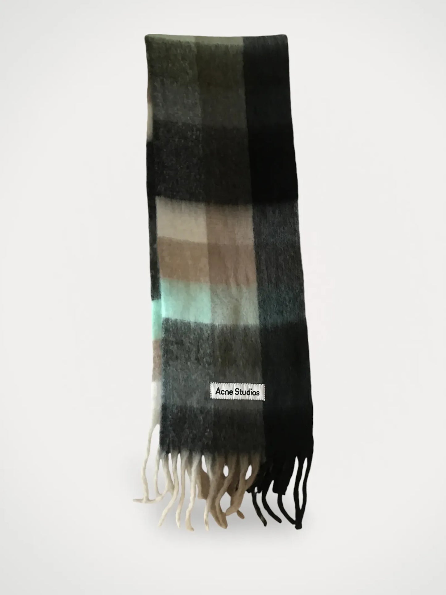 Acne Studios Mohair Checked-ullhalsduk